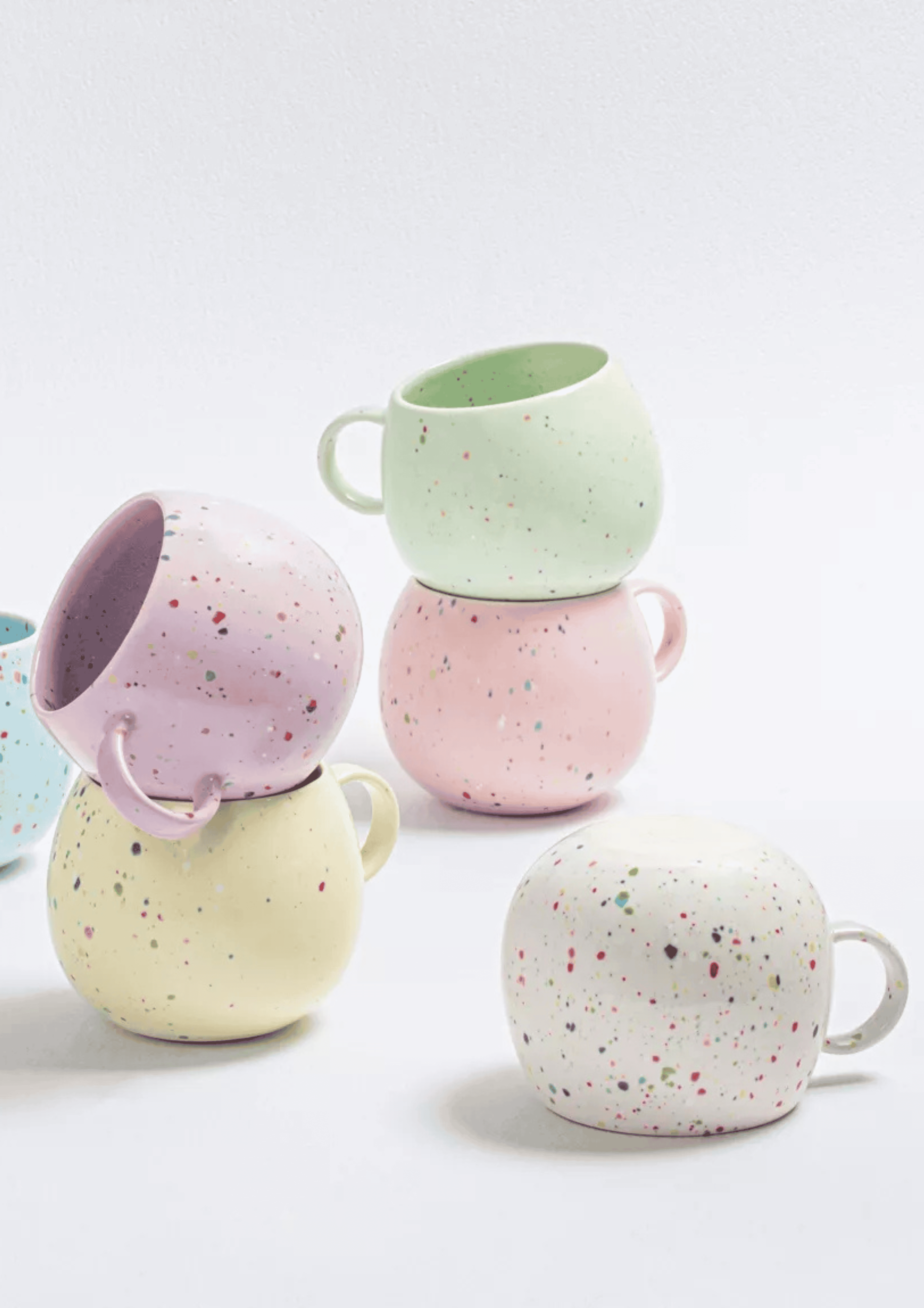 Keramiktasse ''Party'' | cremeweiß | EGG BACK HOME - Bild 3