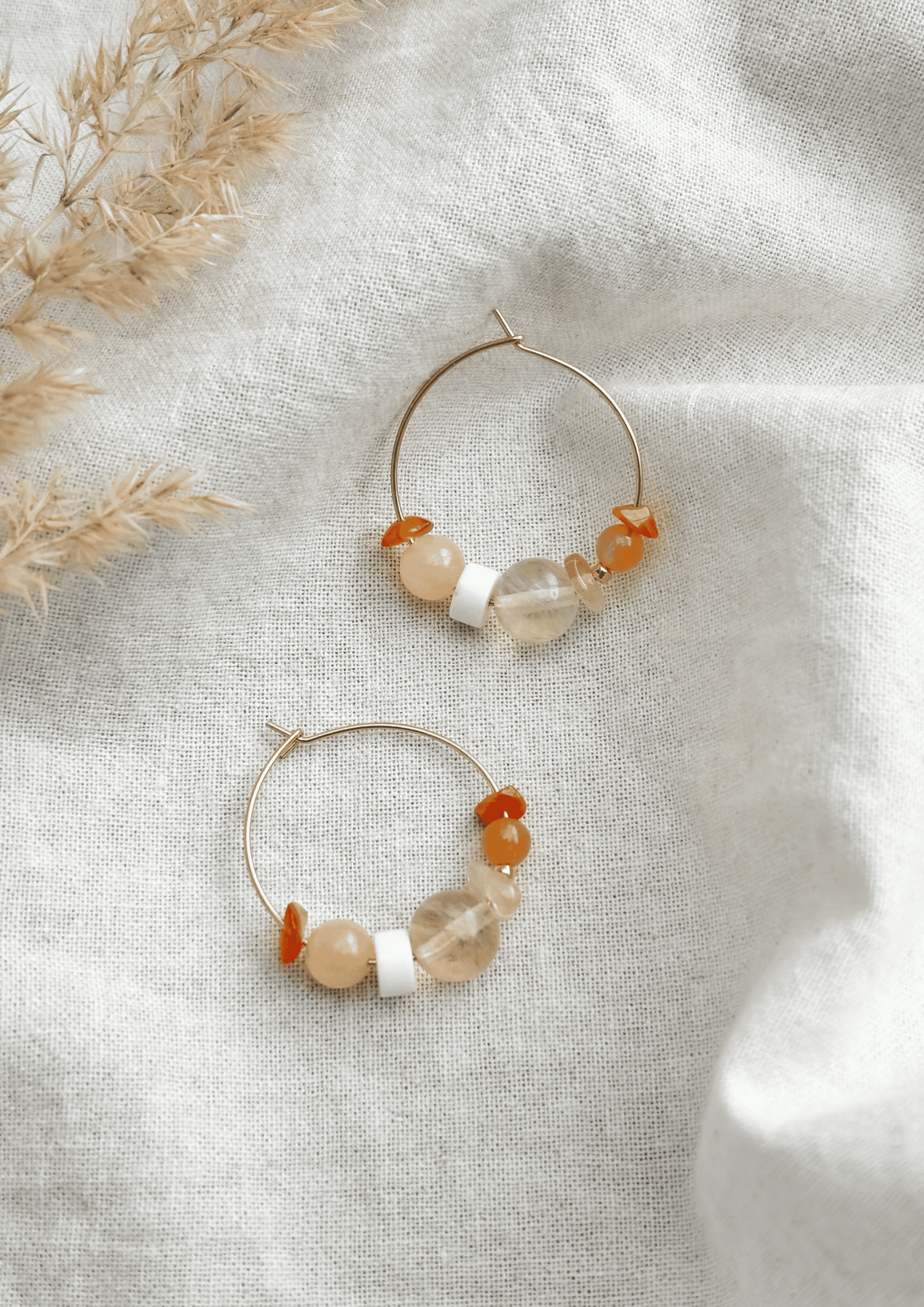 Perlenohrringe ''Siena'' | amber | Allerliebst - Bild 2