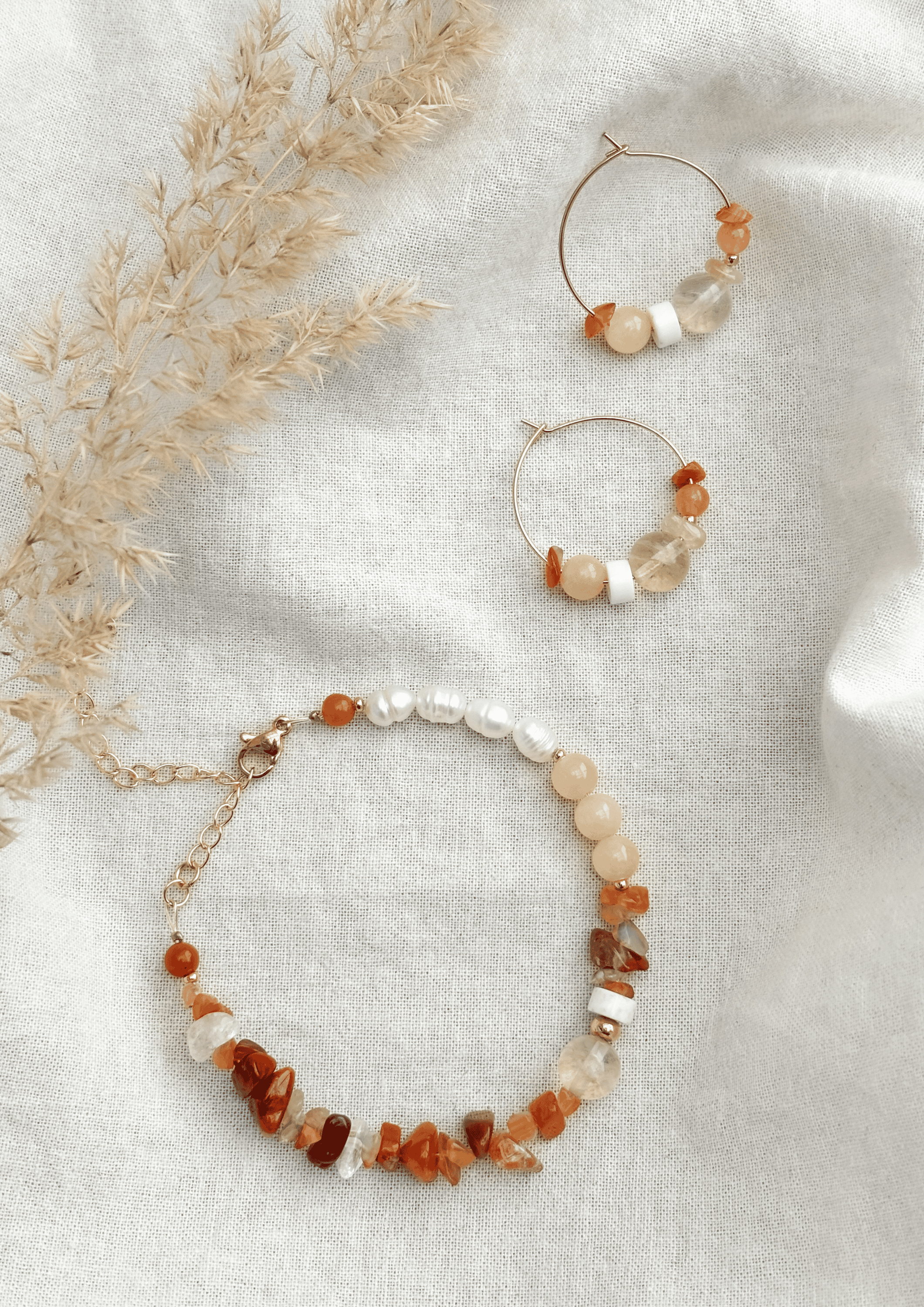 Schmuck-Bundle ''Siena'' | Armband und Ohrringe im Set | amber | Allerliebst - Bild 2