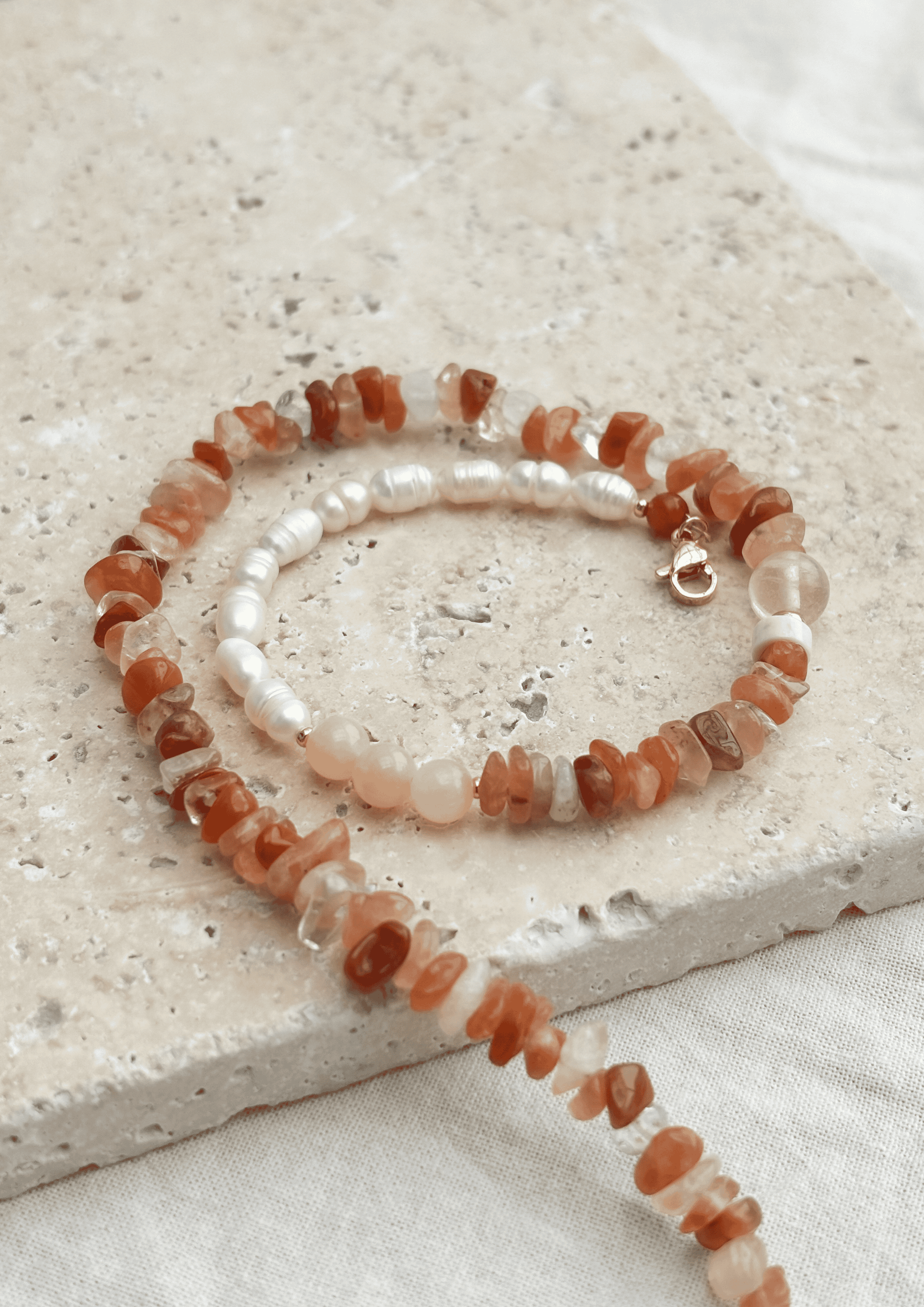 Perlenkette ''Siena'' | amber | Allerliebst - Bild 3