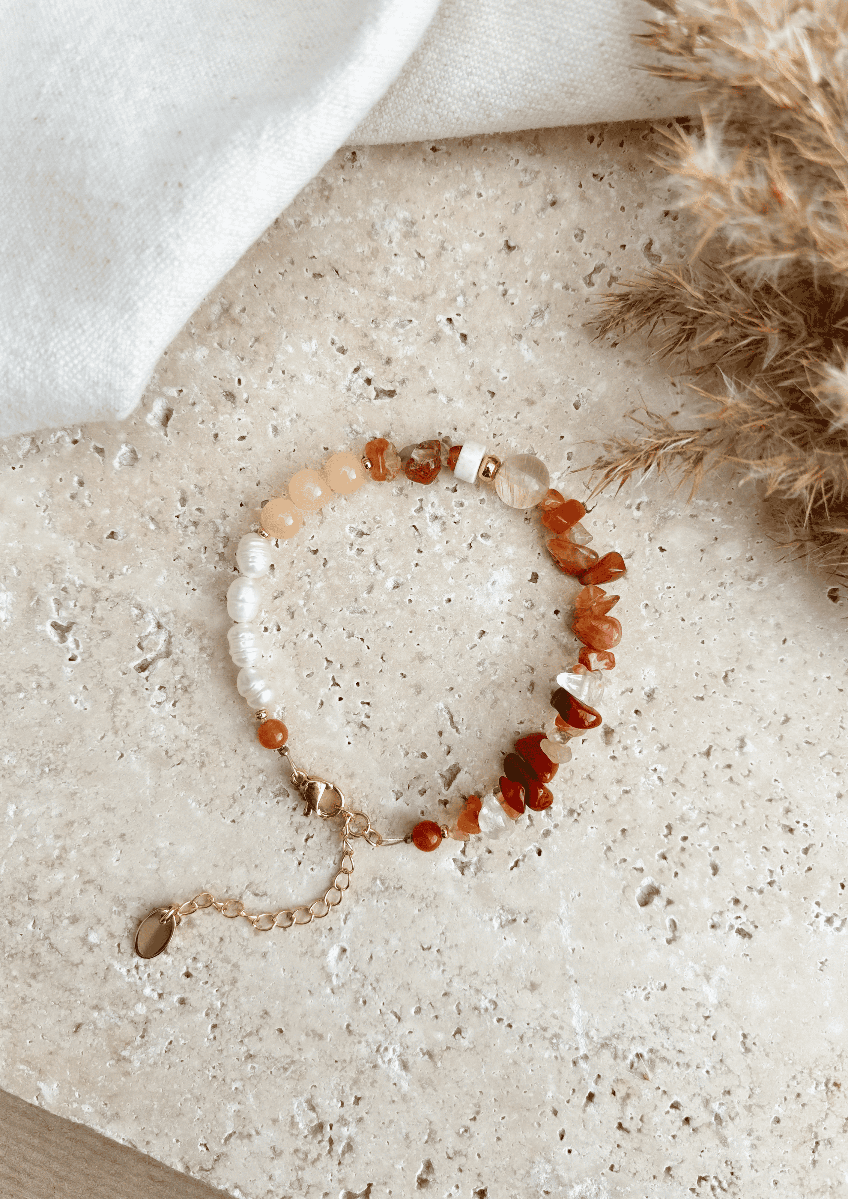 Perlenarmband ''Siena'' | amber | Allerliebst - Bild 4