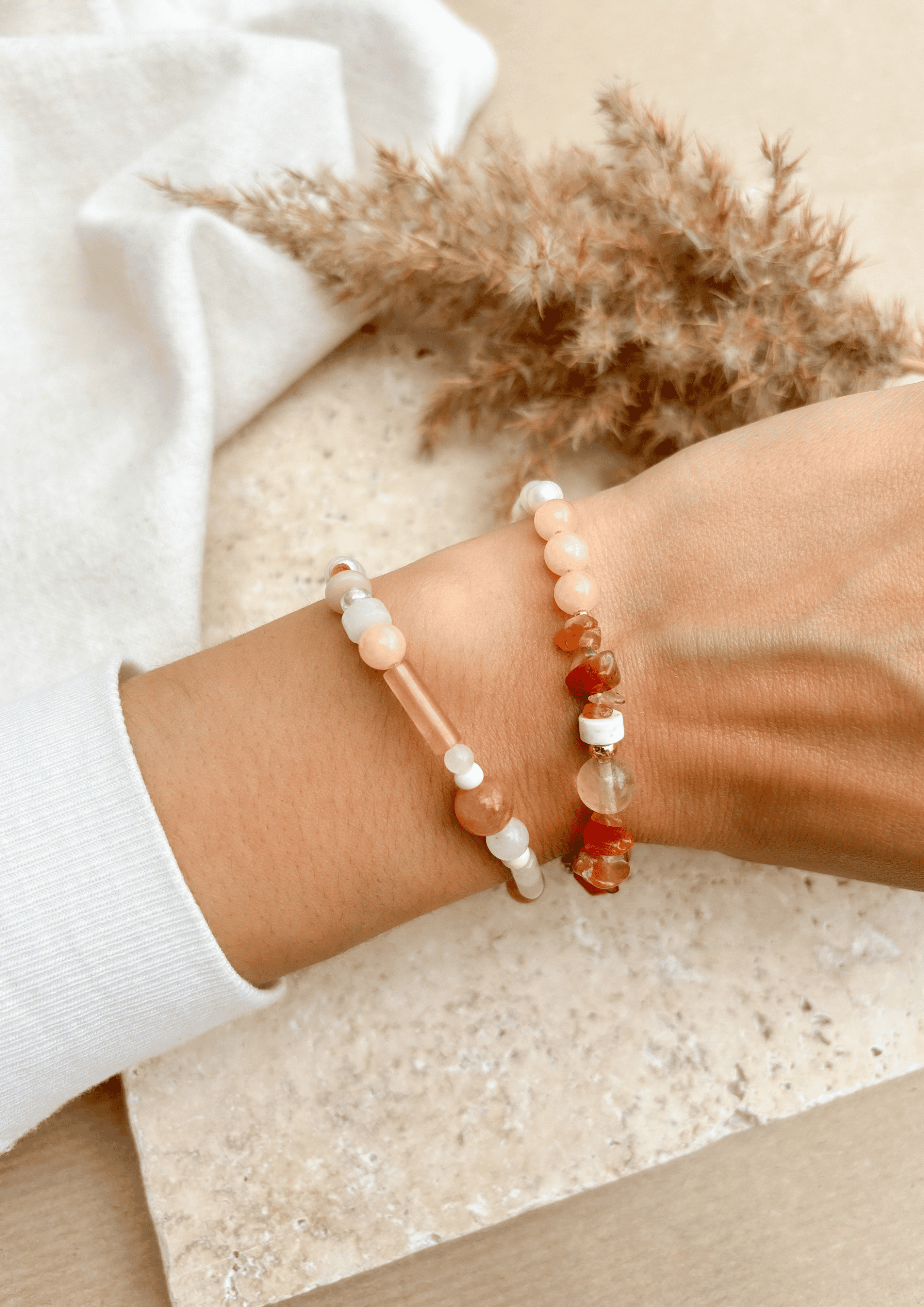 Perlenarmband ''Siena'' | amber | Allerliebst - Bild 5