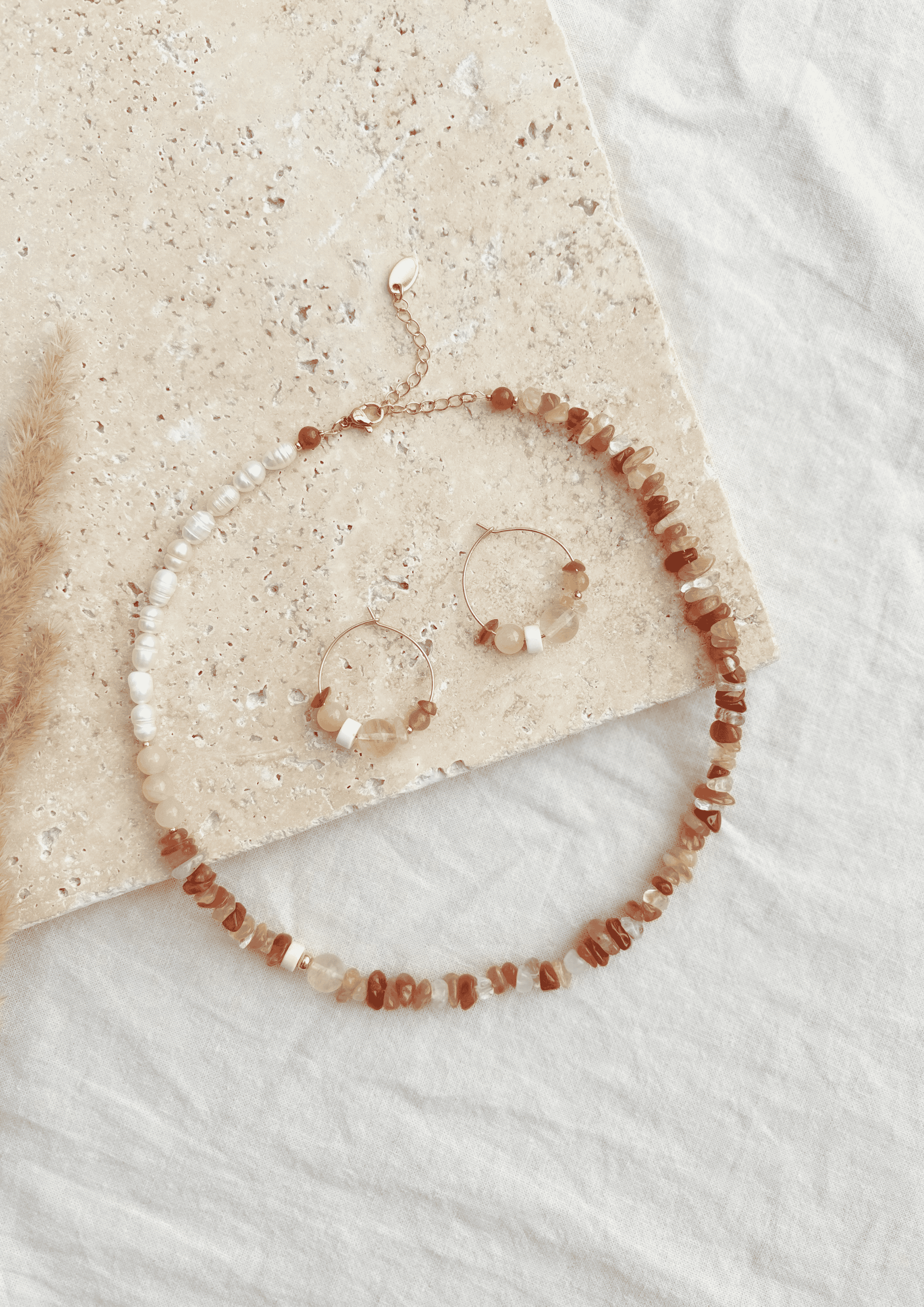 Perlenkette ''Siena'' | amber | Allerliebst - Bild 6