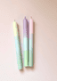 Dip Dye Kerzen 3er-Set ''Mix Pastell I'' | bunt | STUDIO KUKKA - Bild 1