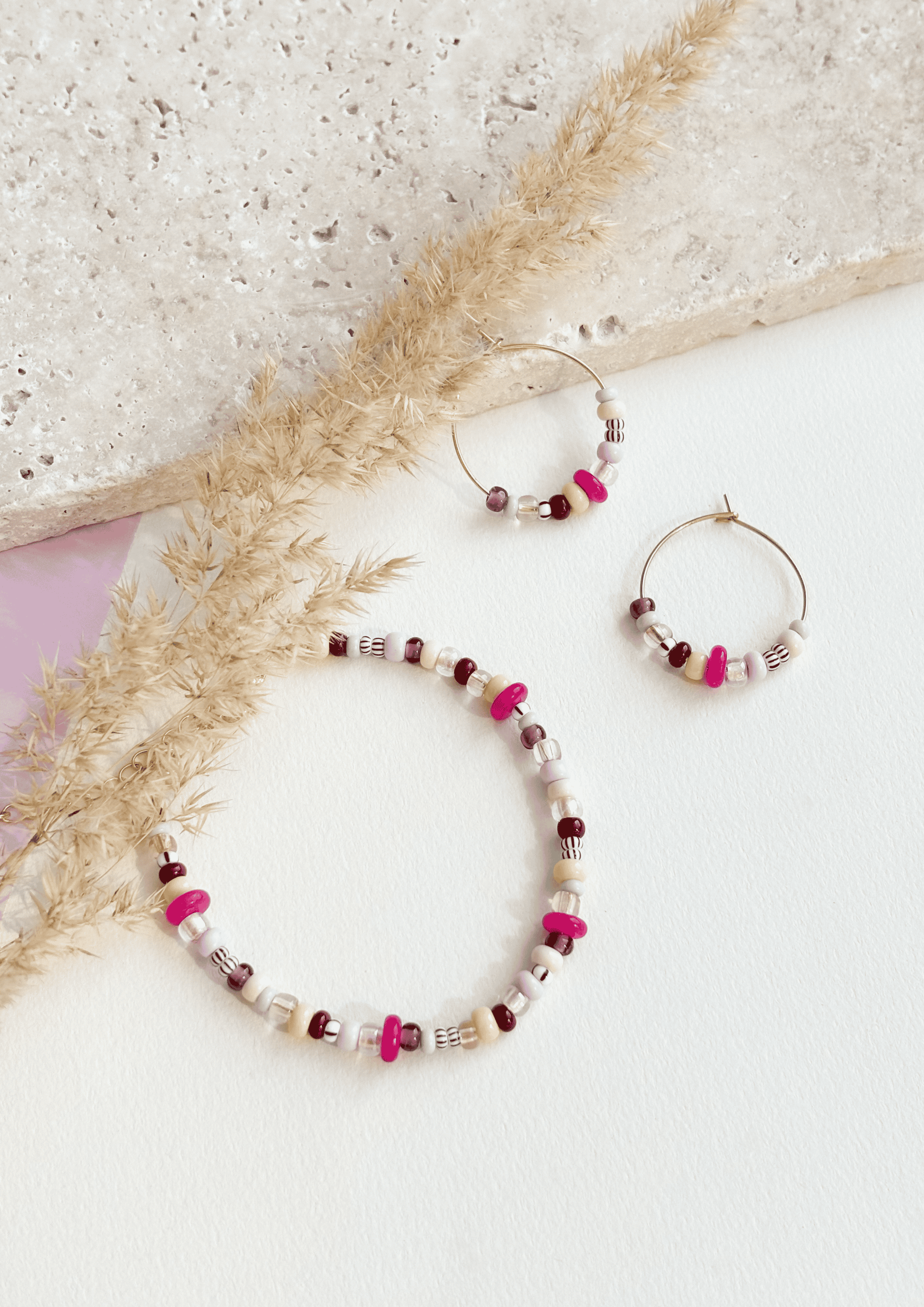 Schmuck-Bundle ''Leni'' | Armband und Ohrringe im Set | bunt | Allerliebst