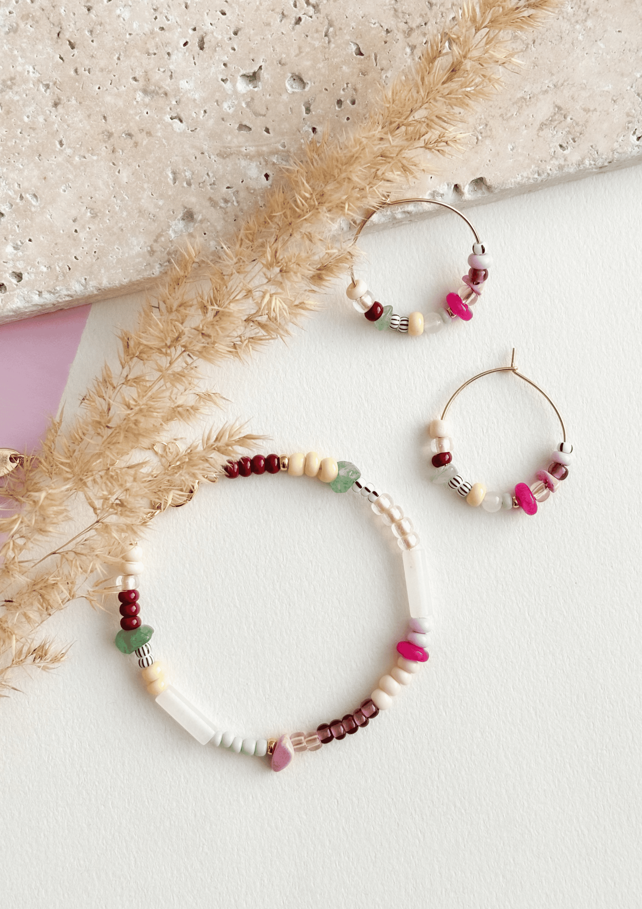 Schmuck-Bundle ''Ella'' | Armband und Ohrringe im Set | bunt | Allerliebst