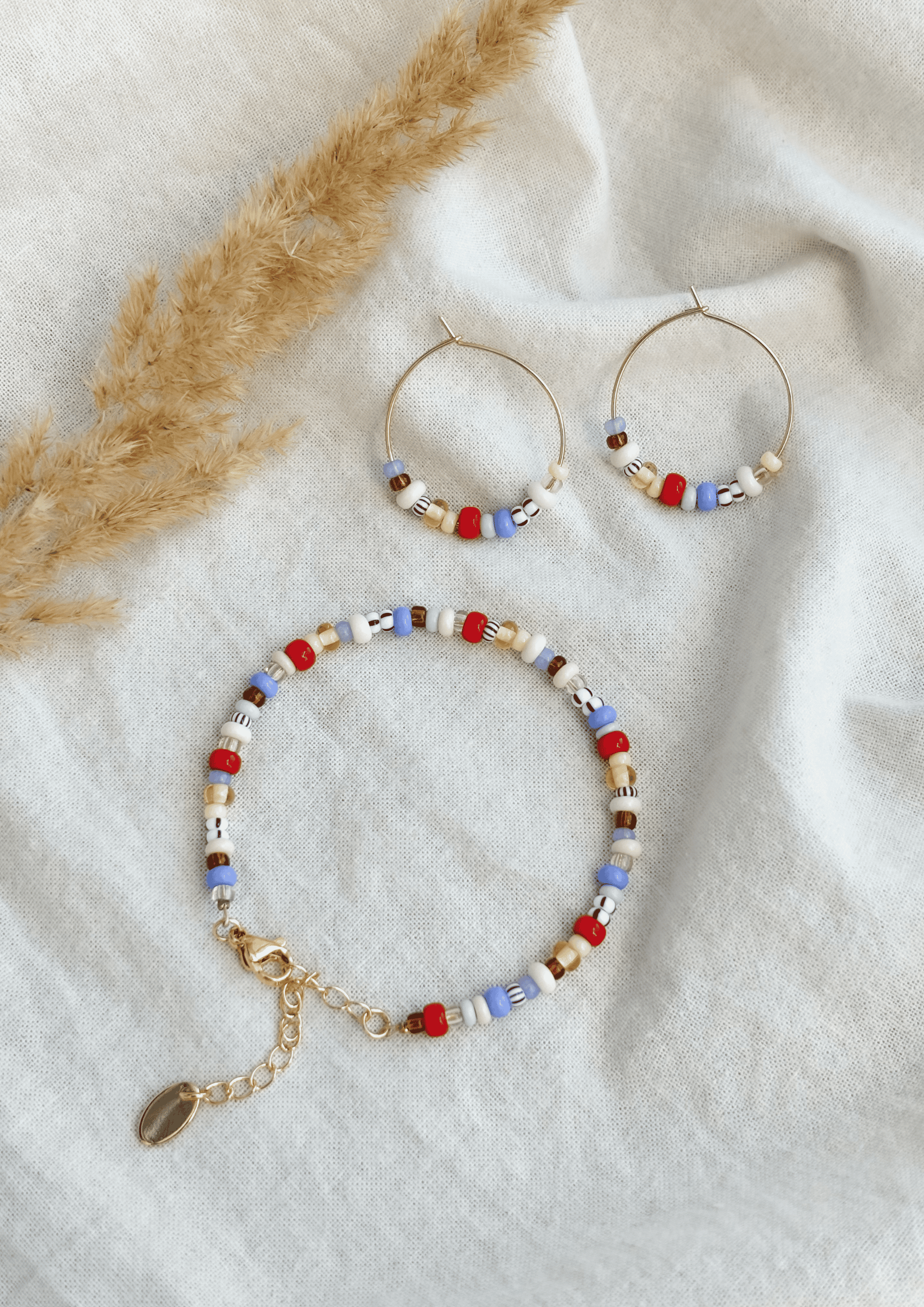 Schmuck-Bundle ''Pippa'' | Armband und Ohrringe im Set | bunt | Allerliebst