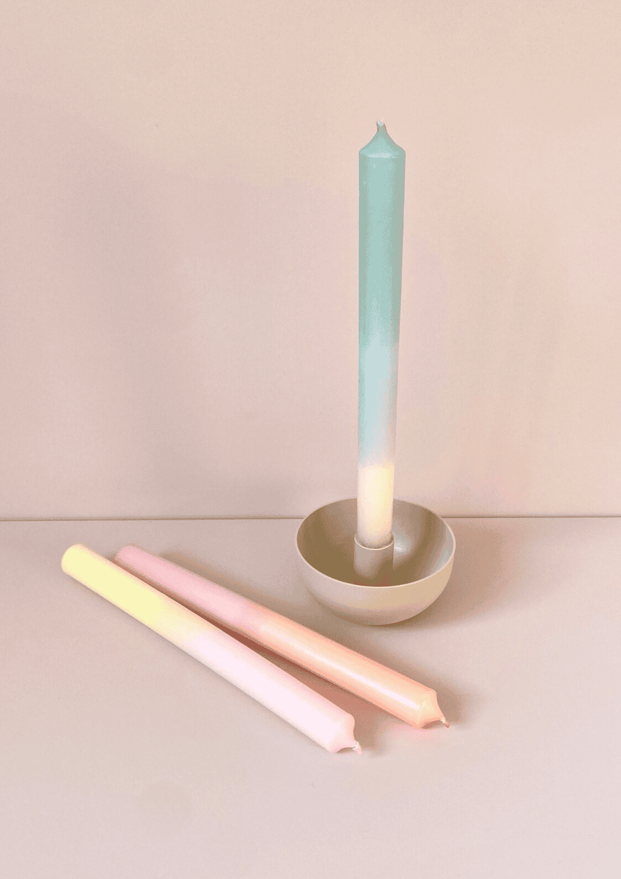Dip Dye Kerzen 3er-Set ''Mix Pastell II'' | bunt | STUDIO KUKKA - Bild 2