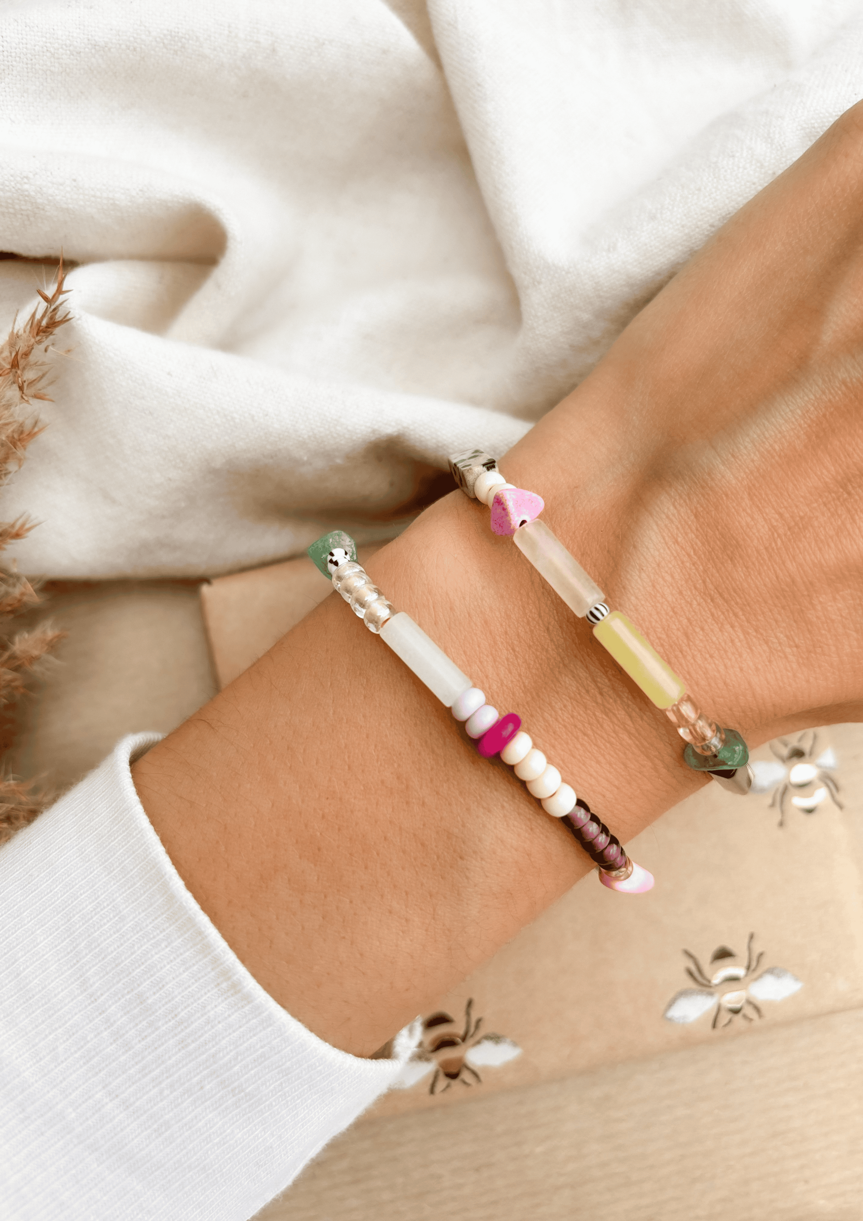 Perlenarmband ''Ella'' | bunt | Allerliebst - Bild 3