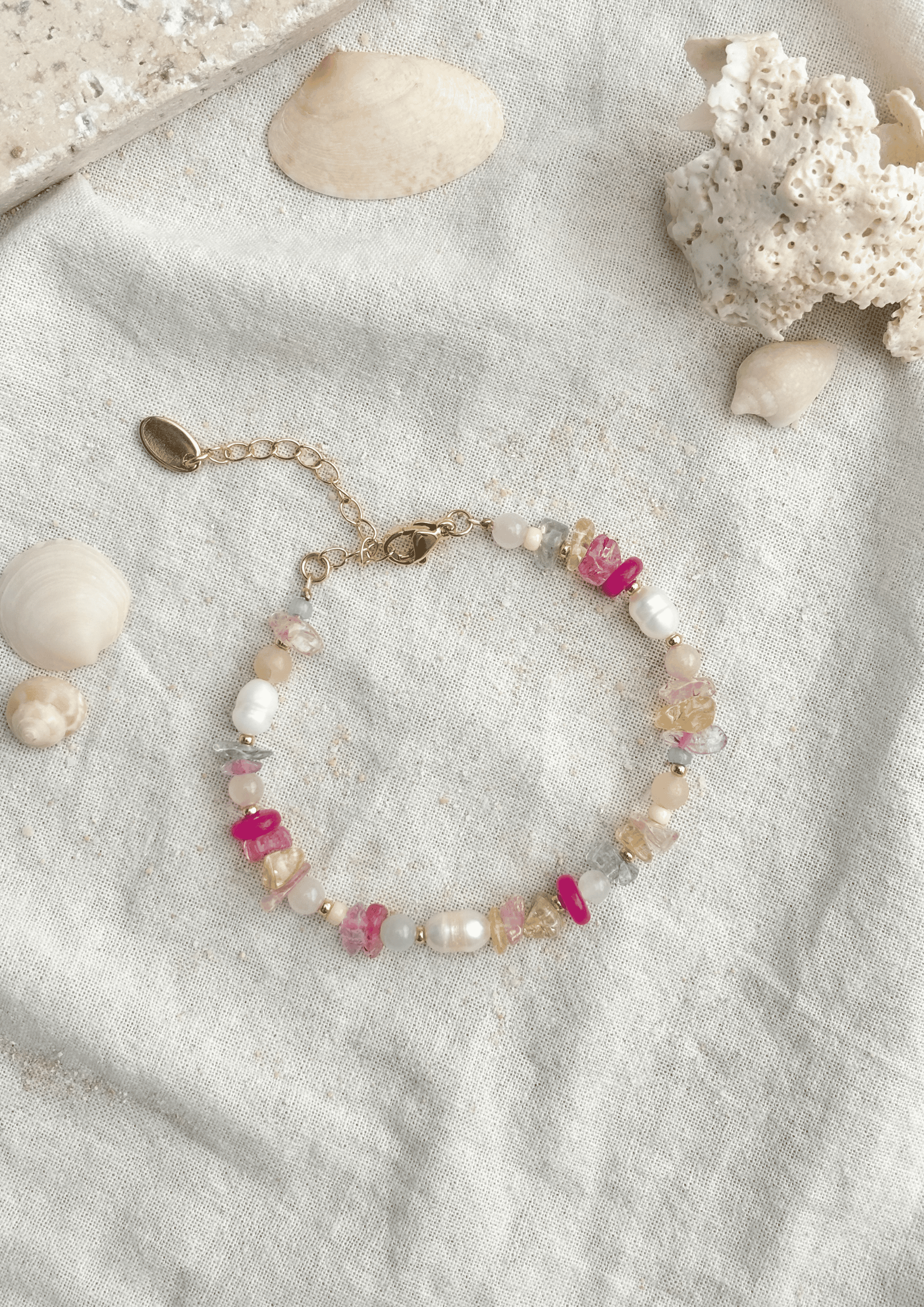 Perlenarmband ''Flora'' | bunt | Allerliebst - Bild 3