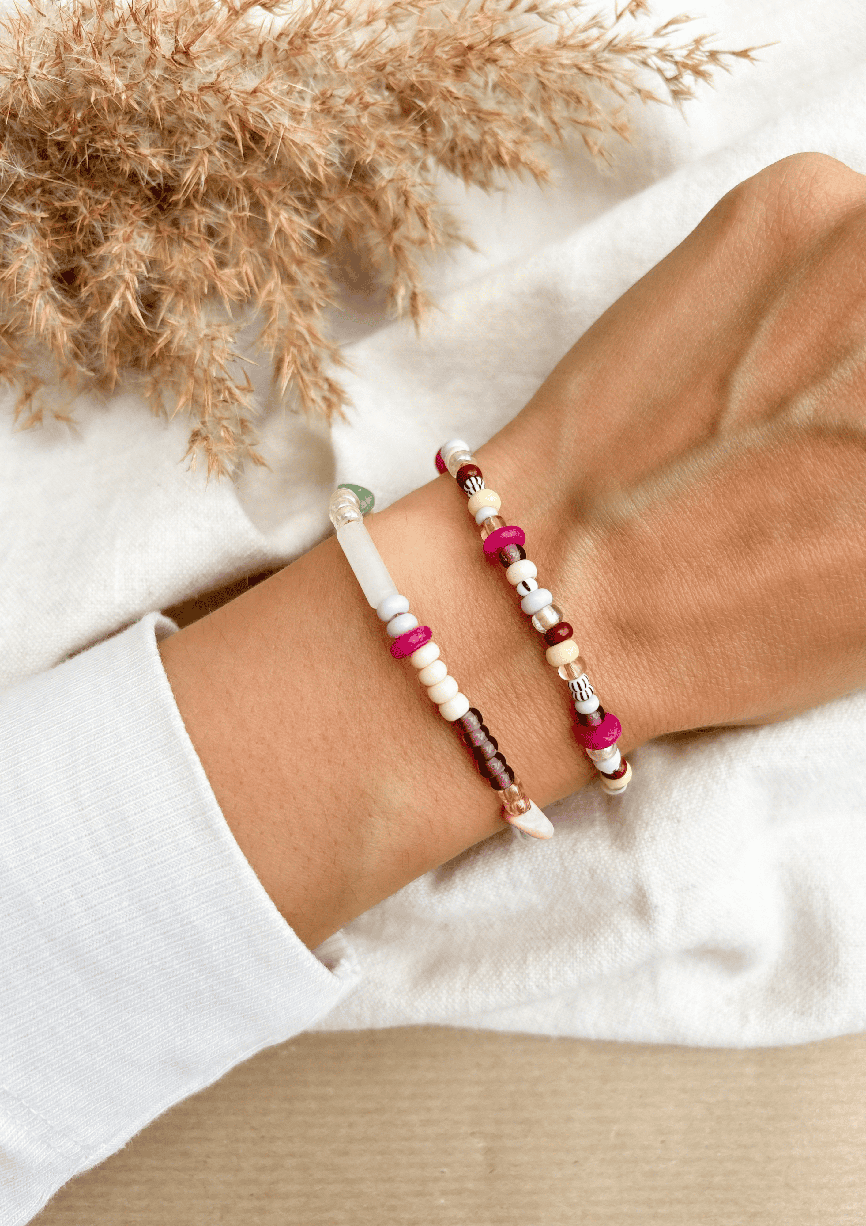 Perlenarmband ''Leni'' | bunt | Allerliebst - Bild 4