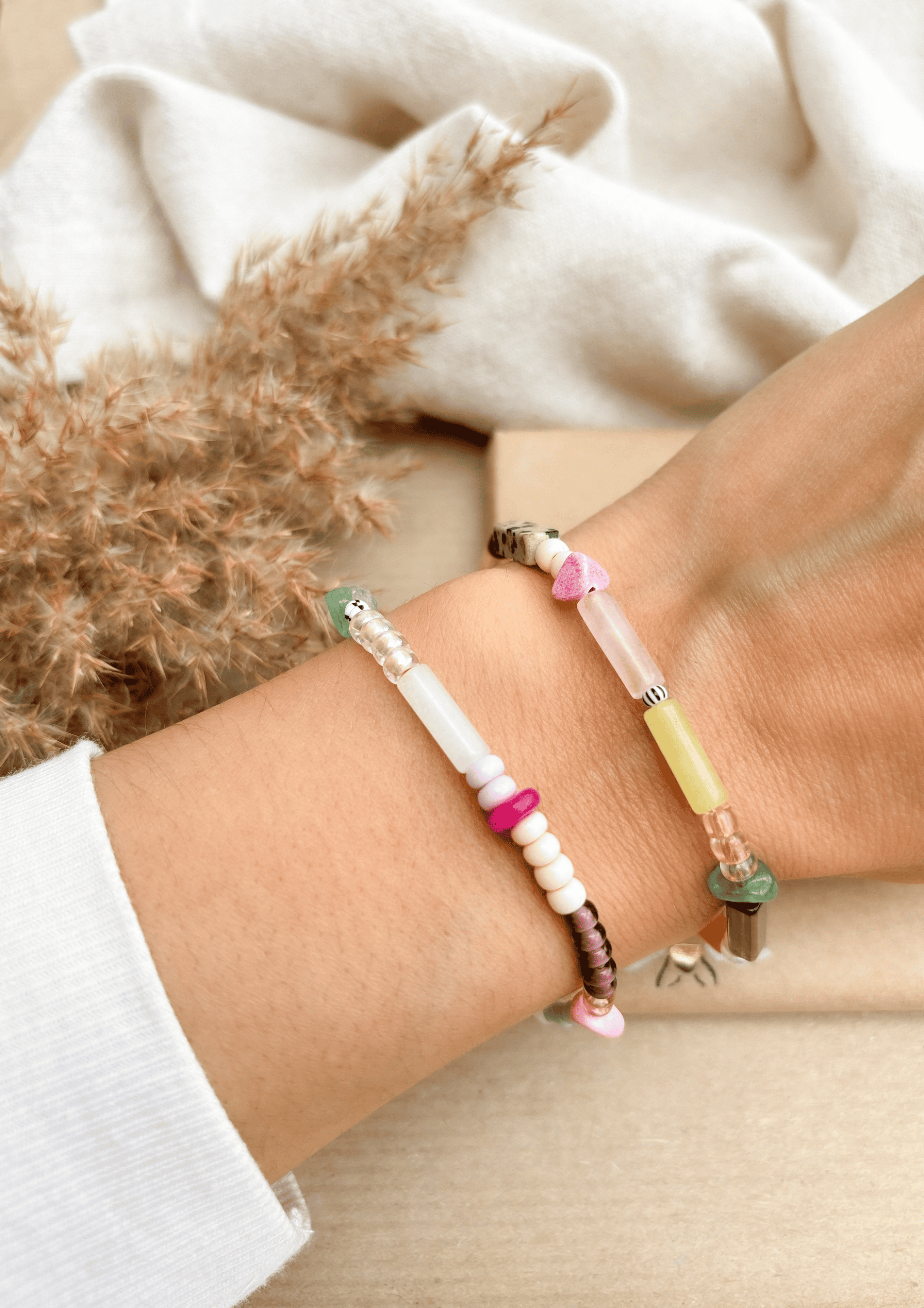 Perlenarmband ''Mila'' | bunt | Allerliebst - Bild 4