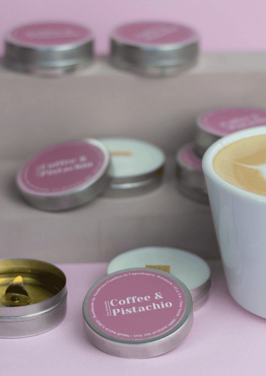 Mini Soja-Duftkerze | coffee/pistachio | NORDTRICE - Thumbnail-Bild 2