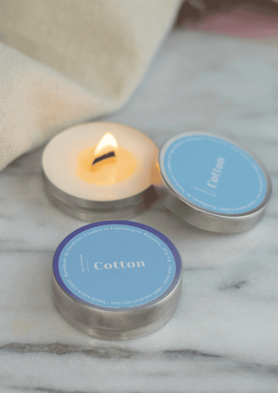 Mini Soja-Duftkerze | cotton | NORDTRICE - Thumbnail-Bild 3