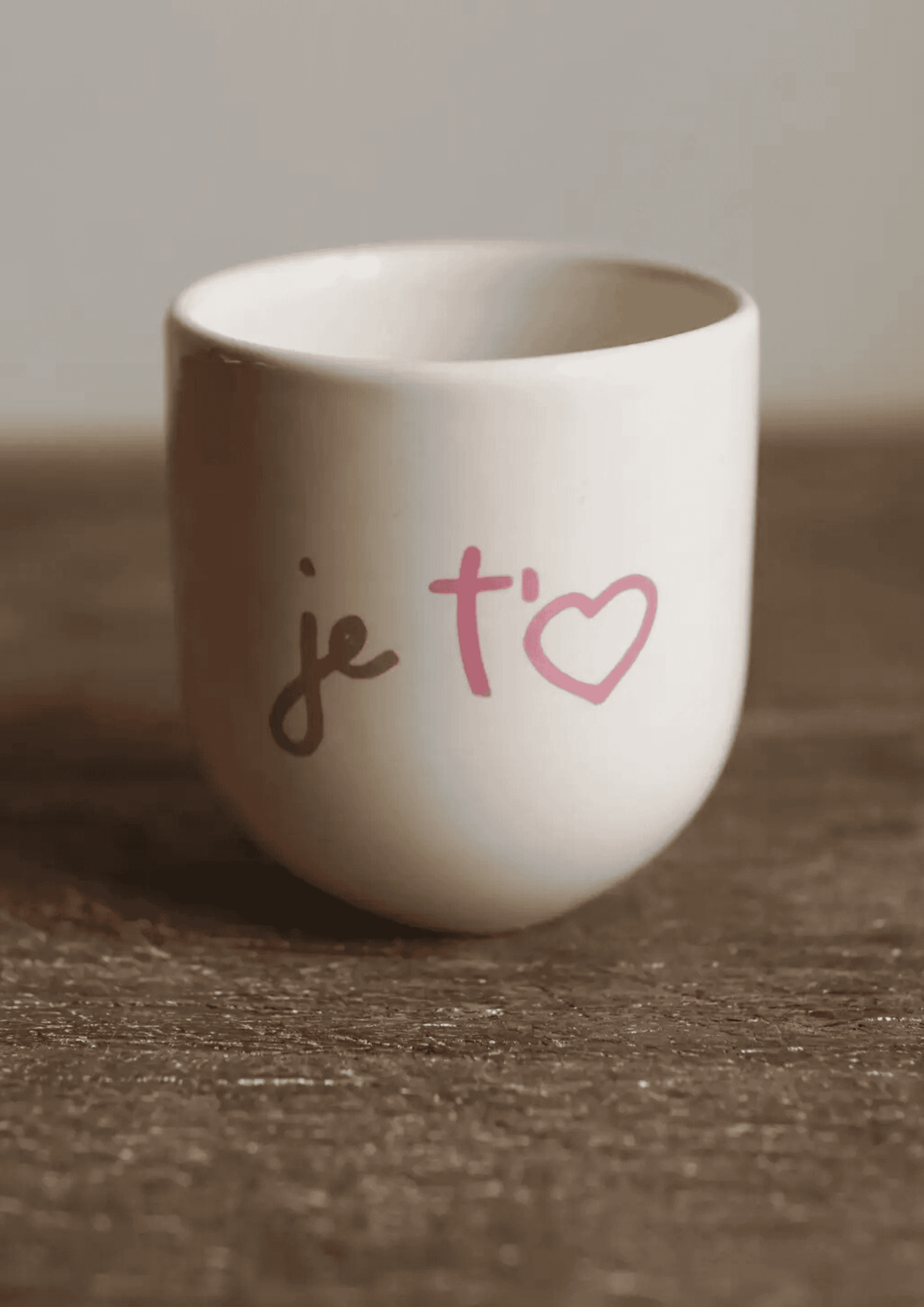 Statement Tasse "Je t'aime" | cremeweiß/flieder | SISI, HOUSE OF STYLE - Bild 2