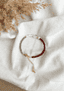 Perlenarmband ''Yara'' | dunkelrot/stone | Allerliebst - Bild 1