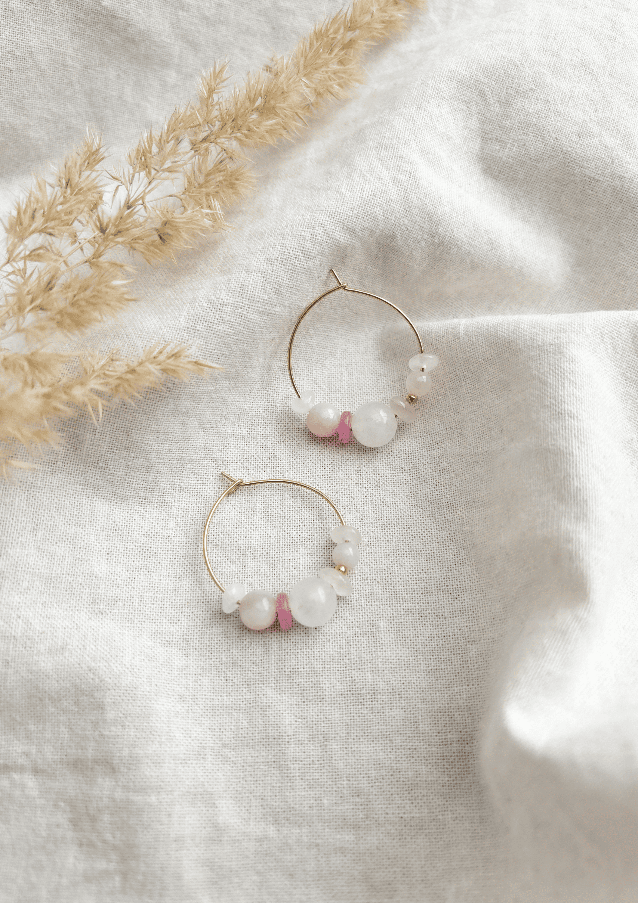 Perlenohrringe ''Elodie'' | flieder | Allerliebst