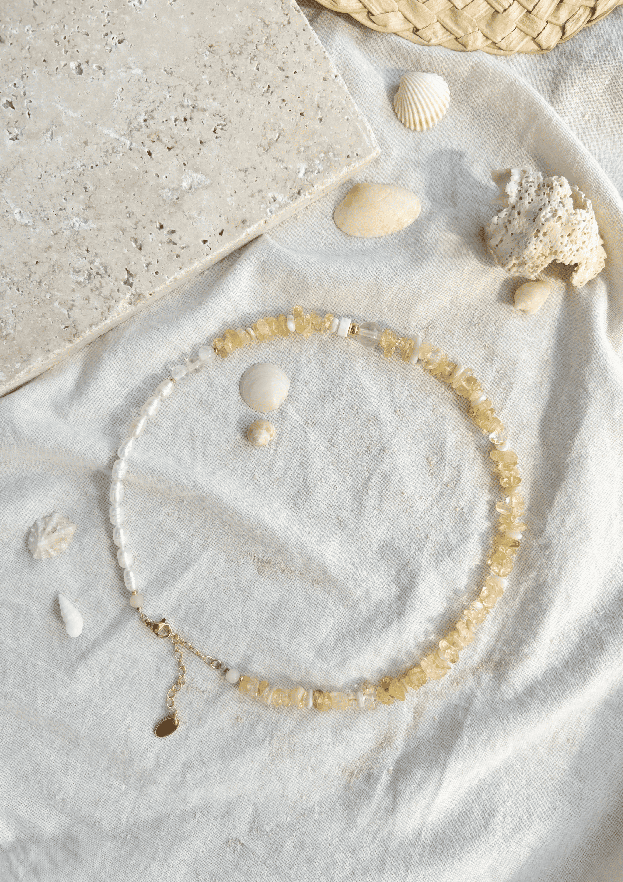 Perlenkette ''Soleia'' | gelb | Allerliebst