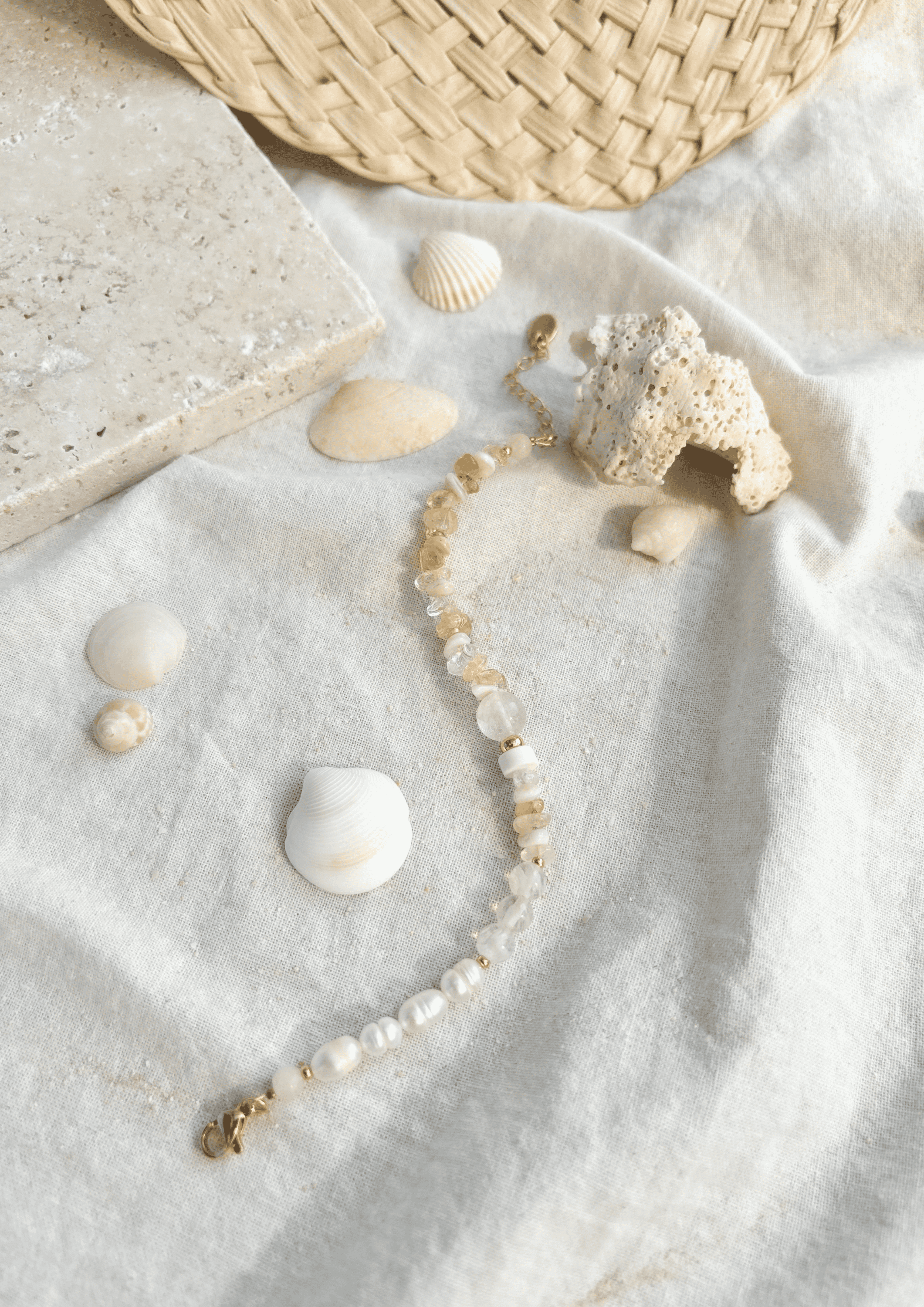 Perlenarmband ''Soleia'' | gelb | Allerliebst