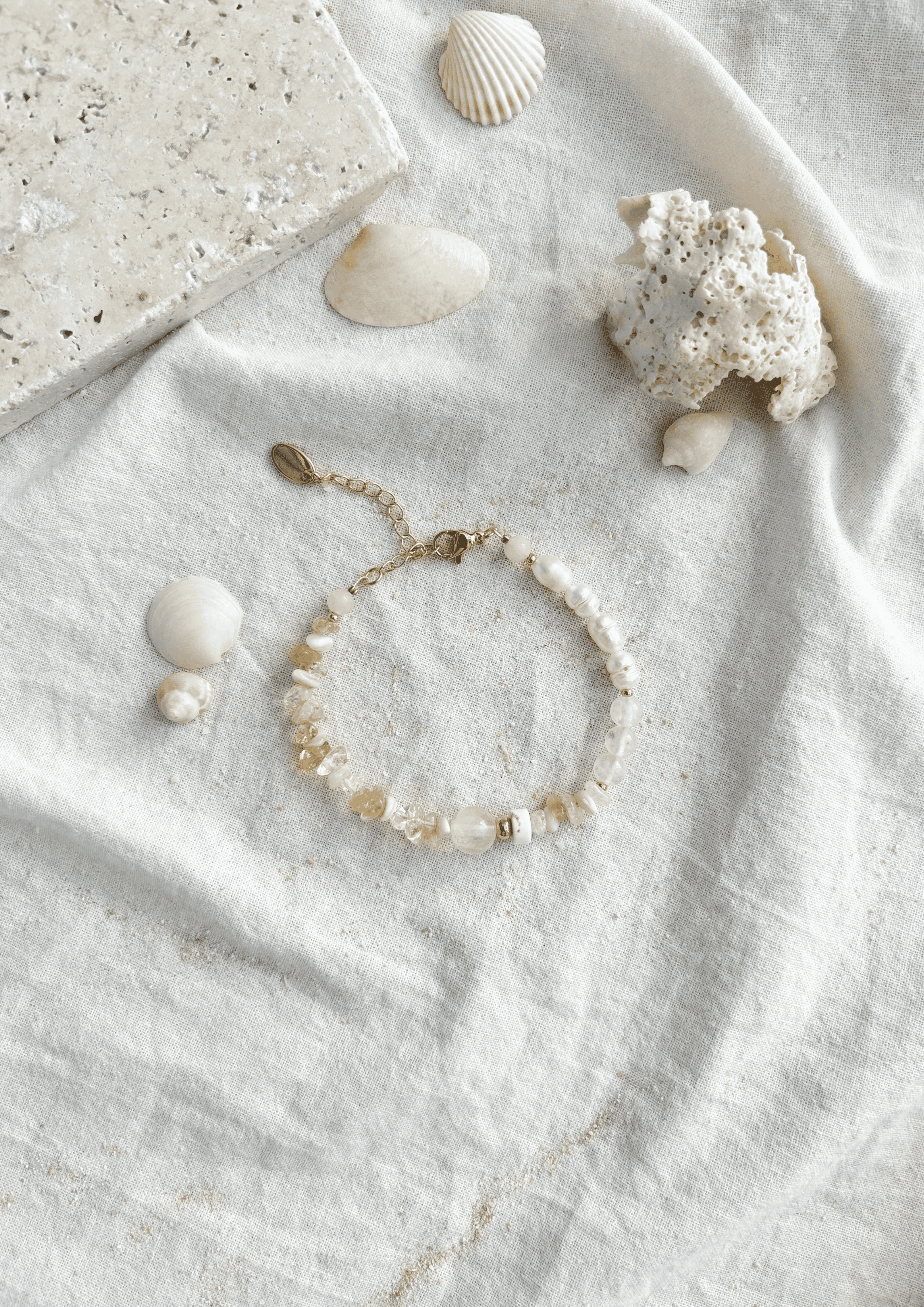 Perlenarmband ''Soleia'' | gelb | Allerliebst - Bild 2