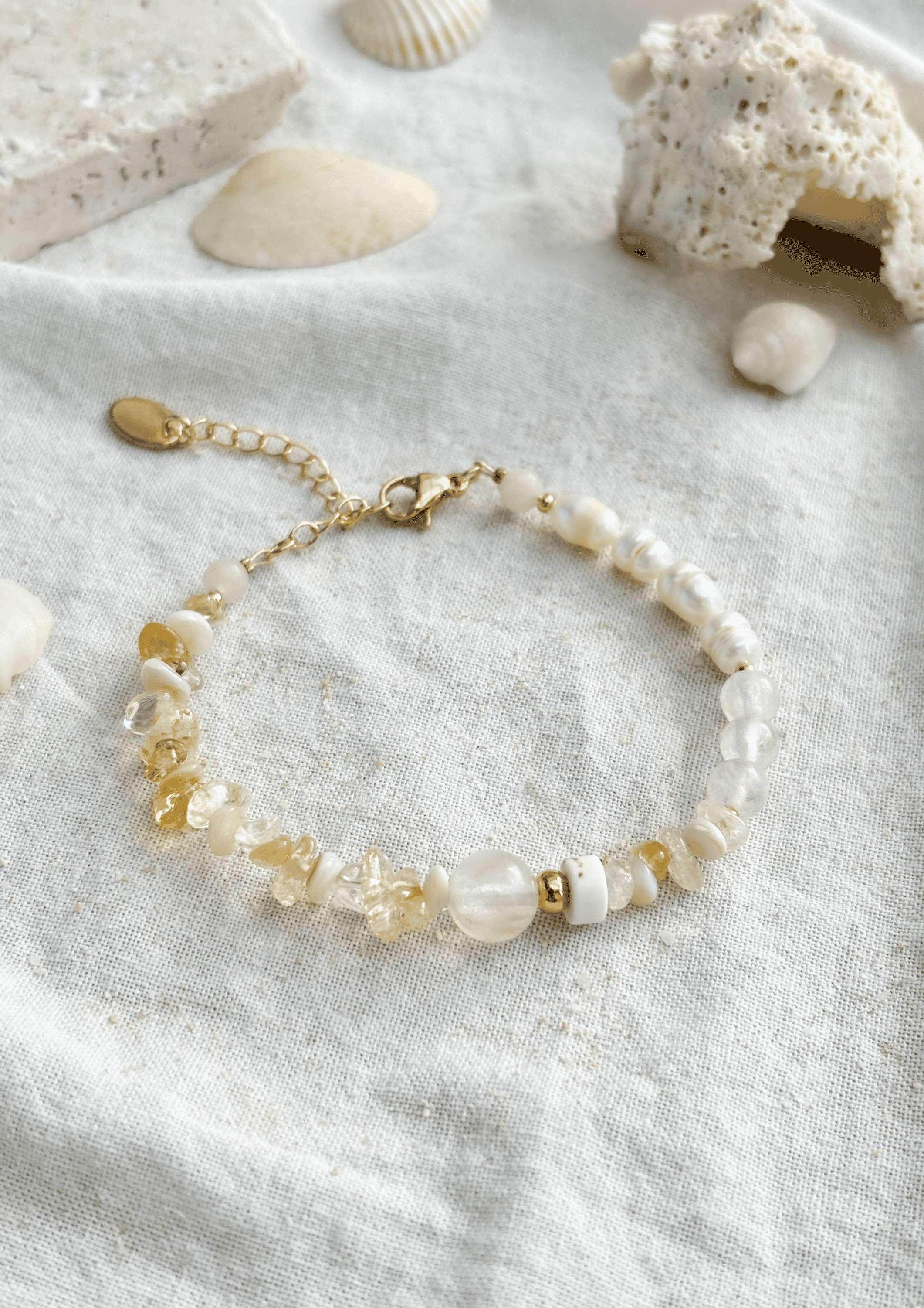 Perlenarmband ''Soleia'' | gelb | Allerliebst - Bild 4