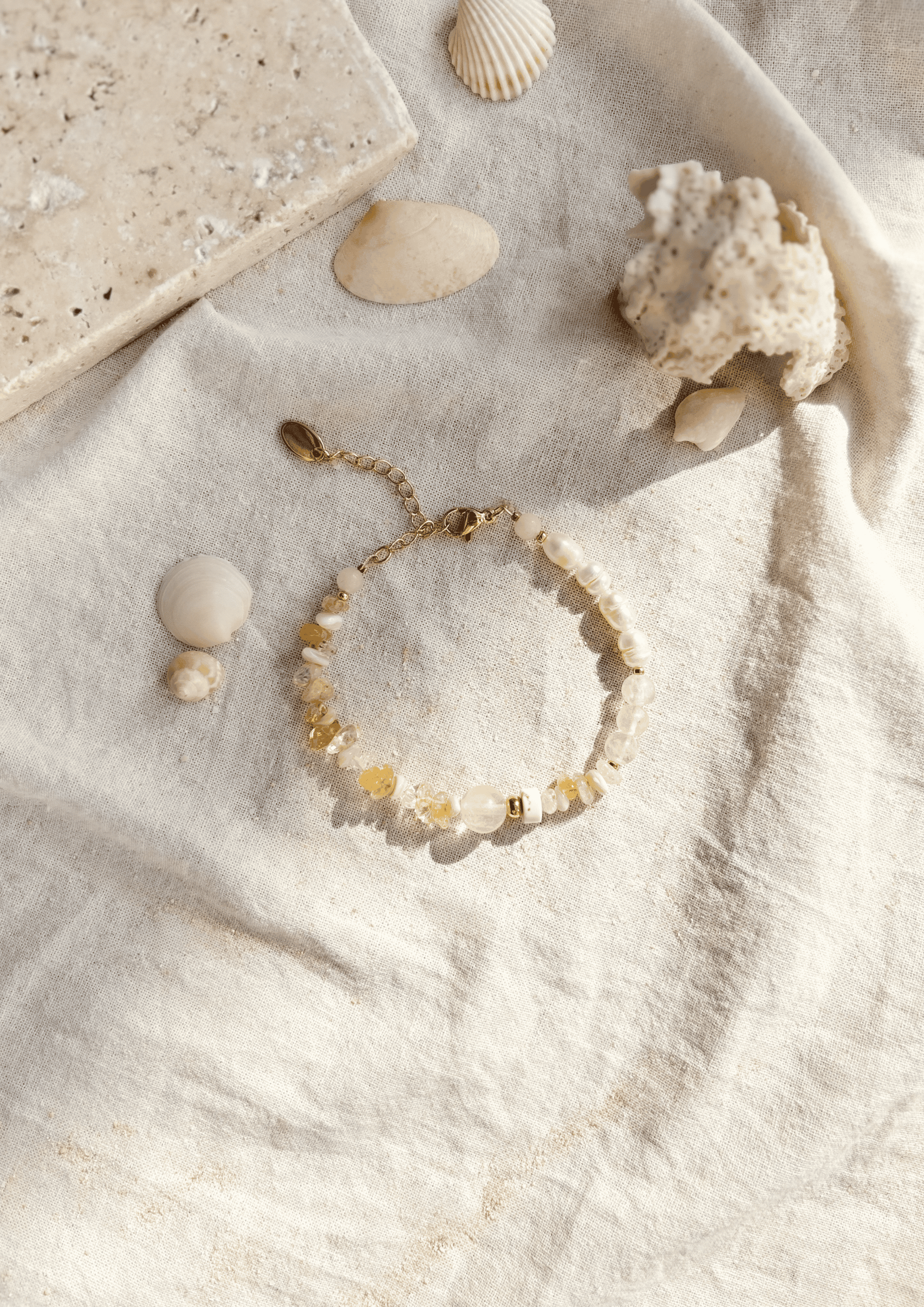 Perlenarmband ''Soleia'' | gelb | Allerliebst - Bild 5