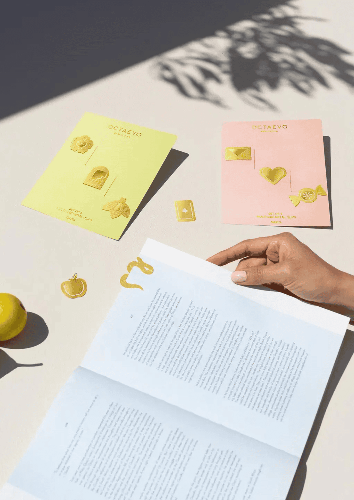 Metallclips ''Merci'' | 3er Set | OCTAEVO - Bild 2