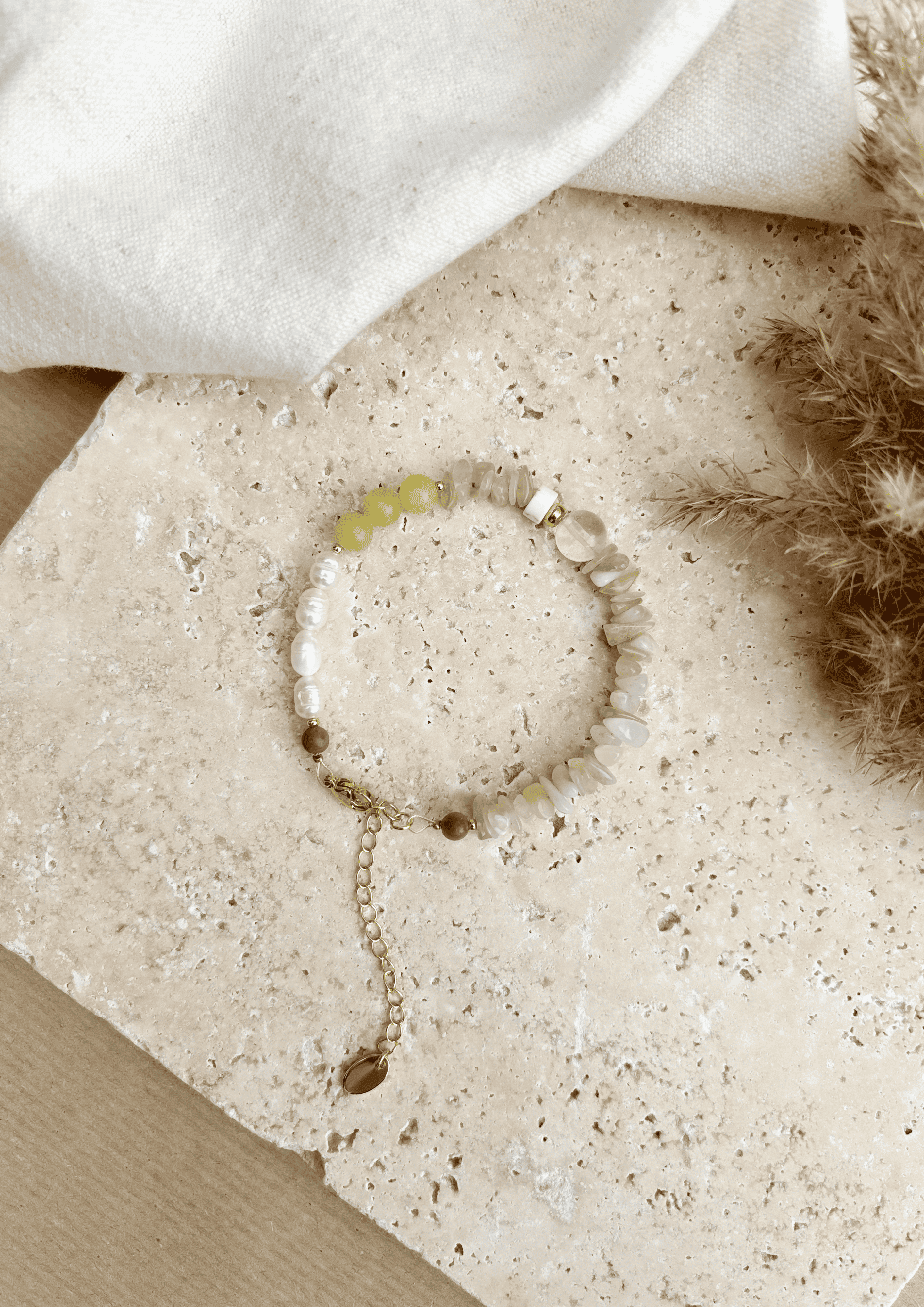 Perlenarmband ''Ava'' | grün | Allerliebst