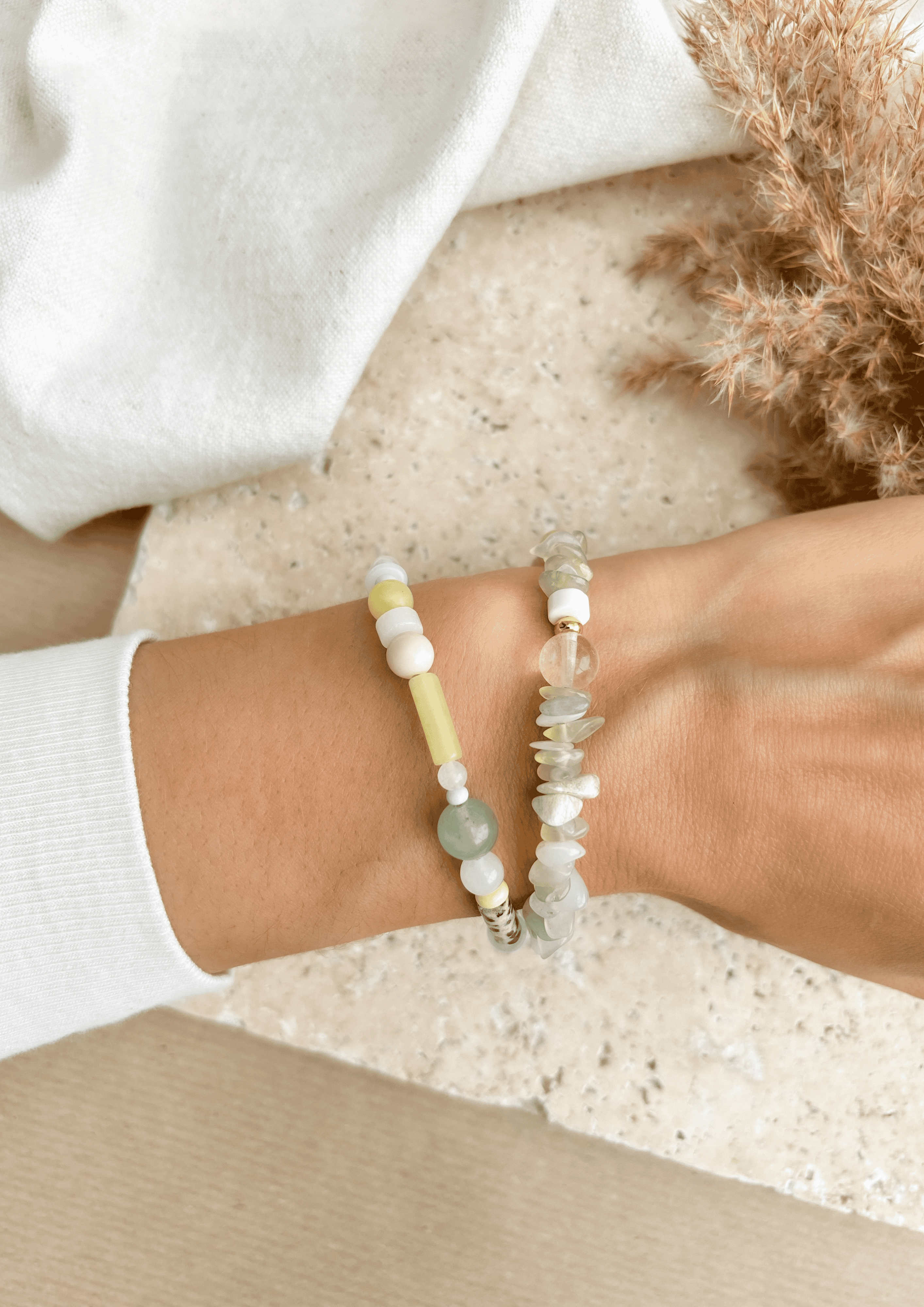 Perlenarmband ''Ava'' | grün | Allerliebst - Bild 4