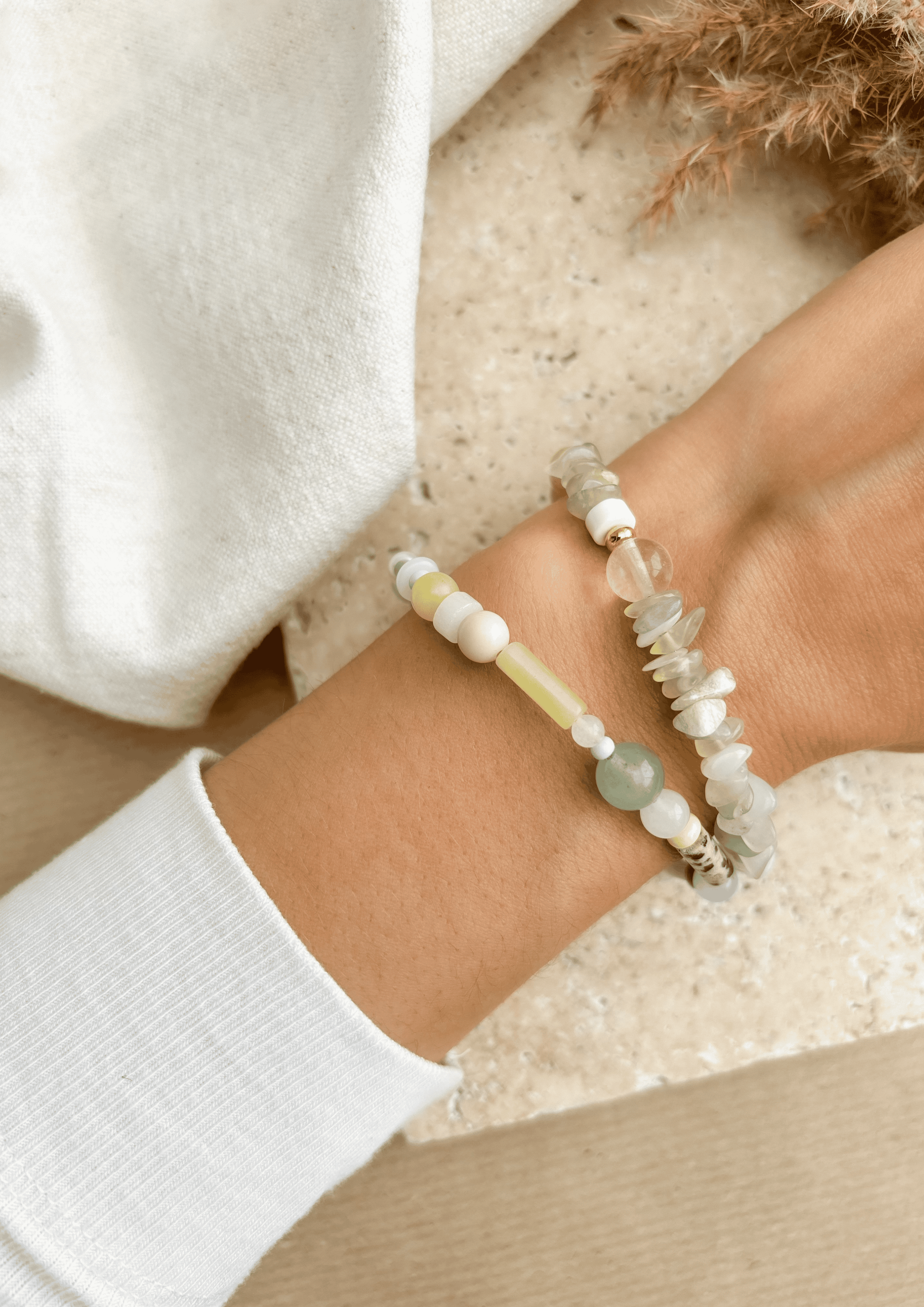 Perlenarmband ''Ava'' | grün | Allerliebst - Bild 5