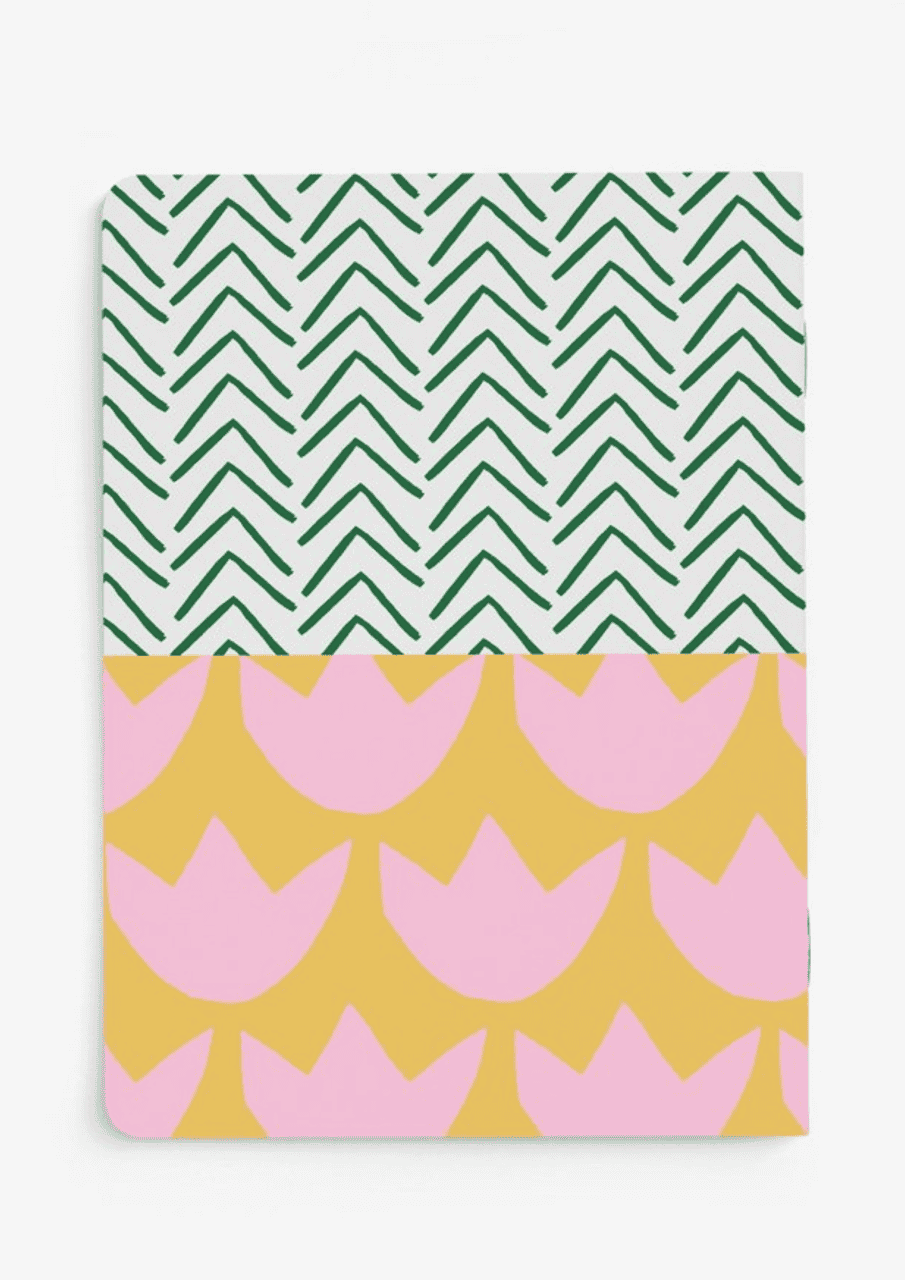Notizbuch "Pattern" | grün/rosa | TYPEALIVE - Bild 3
