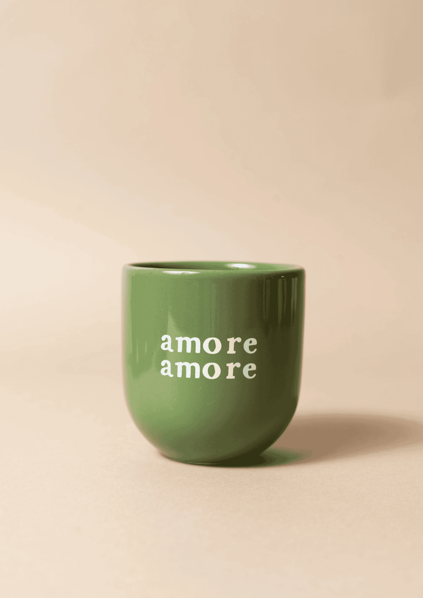 Statement Tasse "amore amore" | grün/weiß | SISI, HOUSE OF STYLE - Bild 3