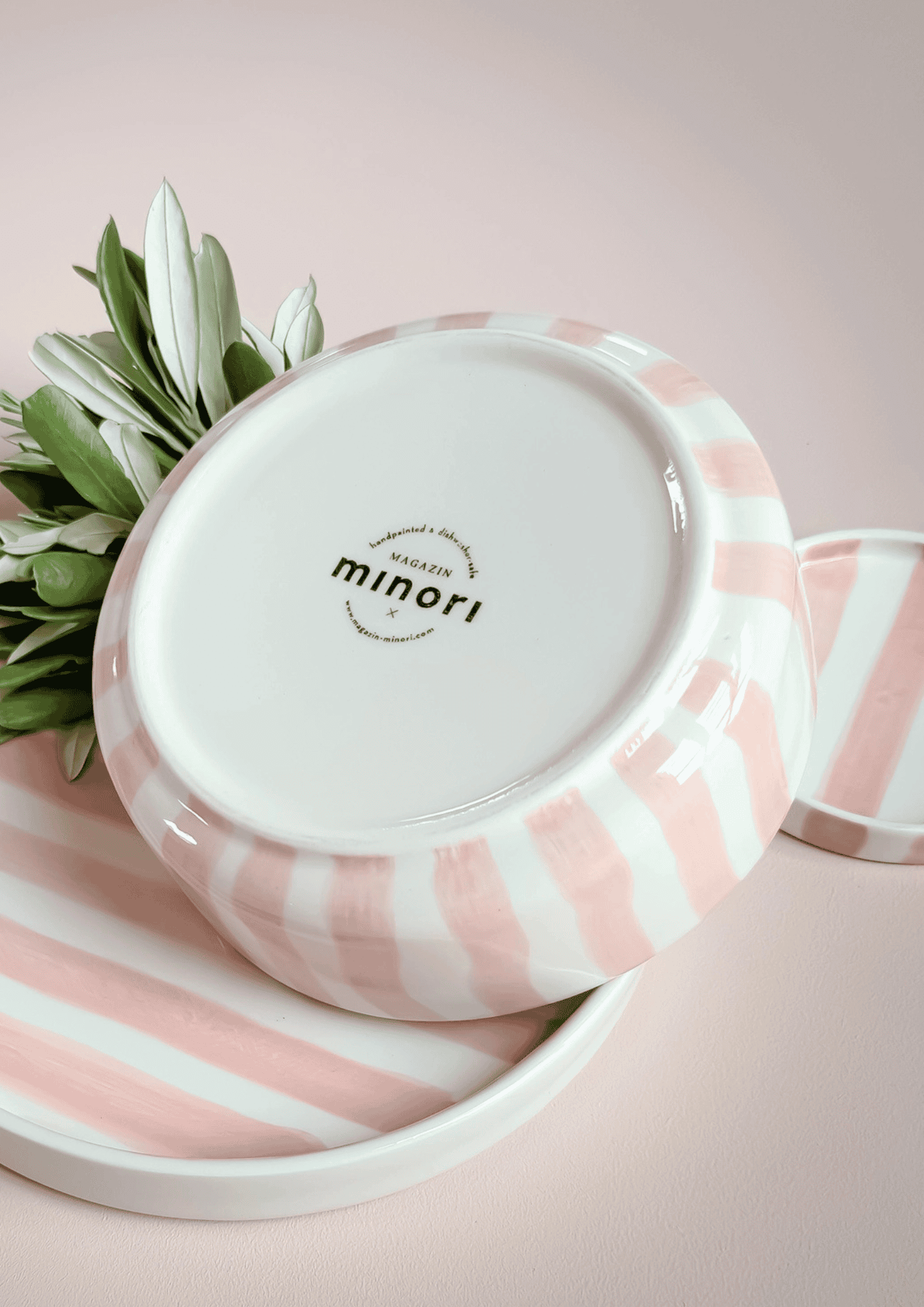 Keramikschale ''Stripes'' | incanto rose | MAGAZIN MINORI - Bild 3