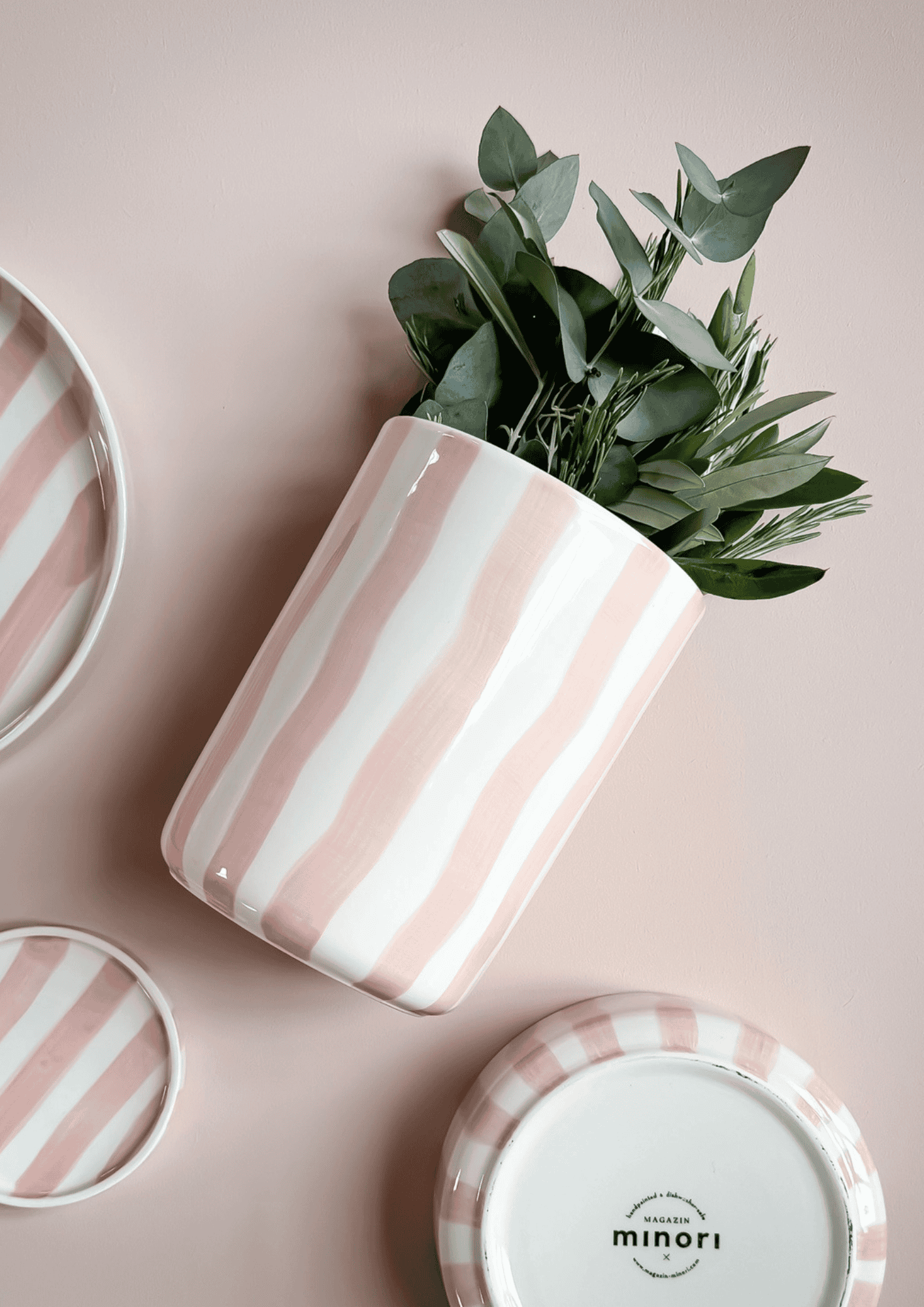 Keramikschale ''Stripes'' | incanto rose | MAGAZIN MINORI