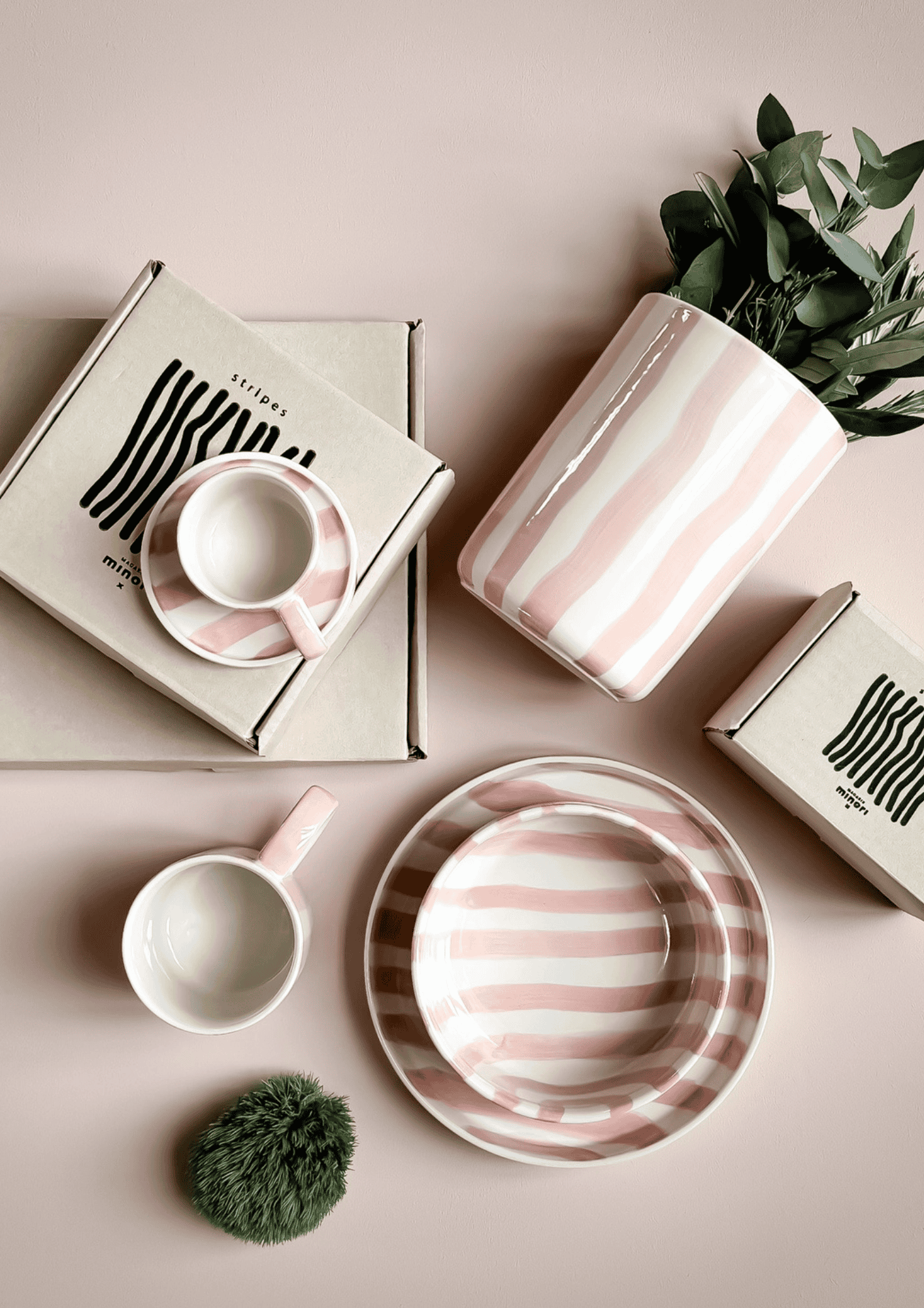 Keramikschale ''Stripes'' | incanto rose | MAGAZIN MINORI - Bild 5