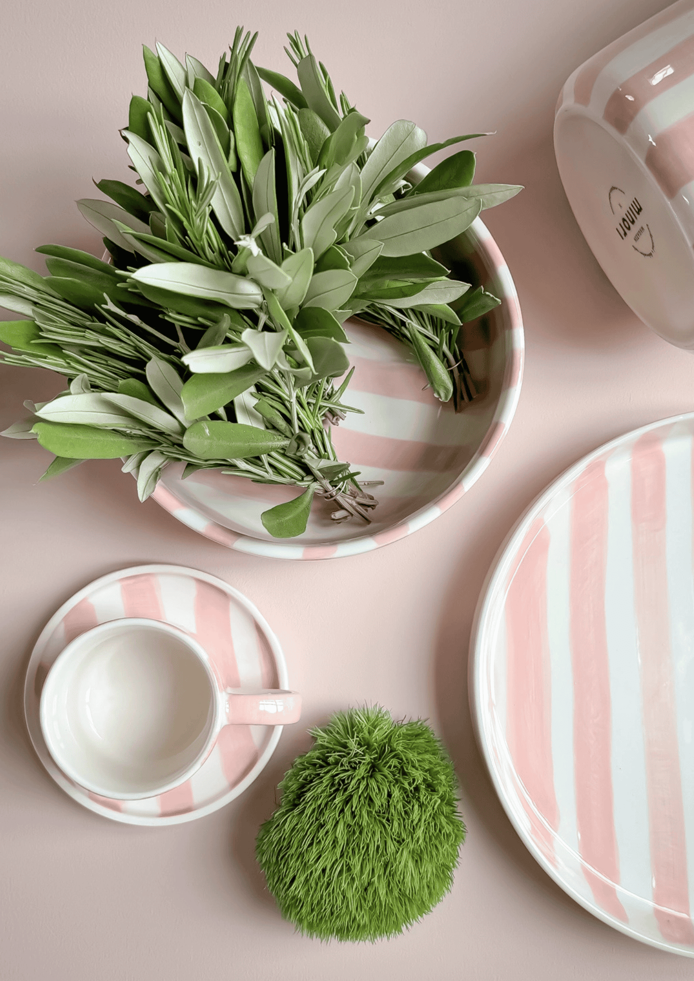 Espresso Tassen ''Stripes'' 2er Set | incanto rose | MAGAZIN MINORI - Bild 6
