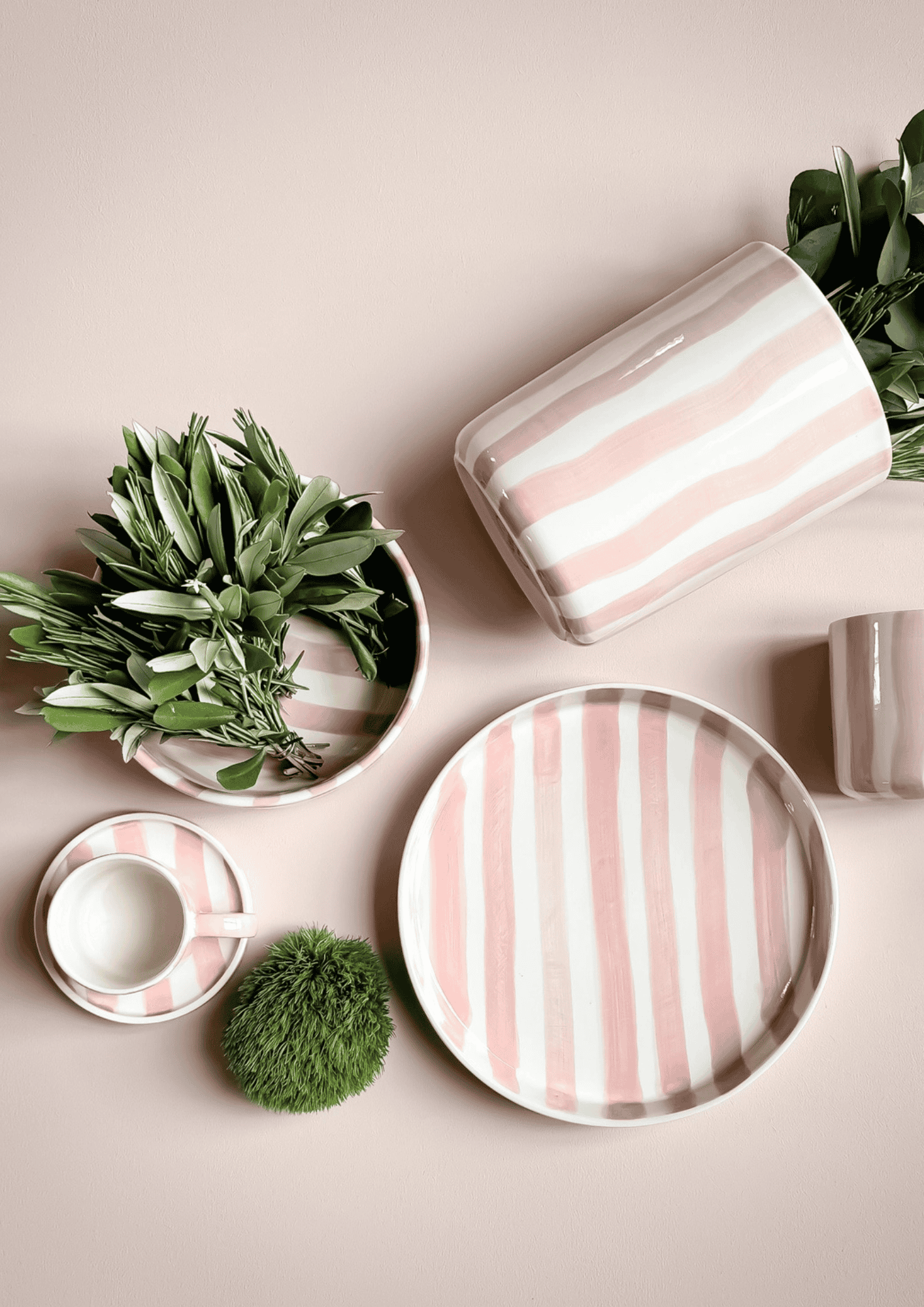 Espresso Tassen ''Stripes'' 2er Set | incanto rose | MAGAZIN MINORI - Bild 7