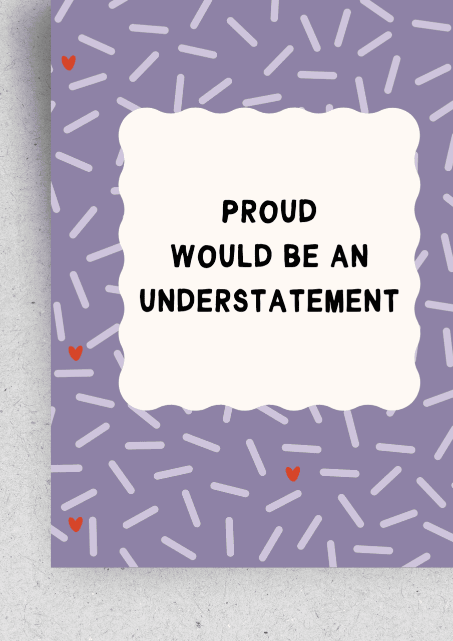 Karte ''Proud'' | lila | HELLOPINLIN - Bild 2