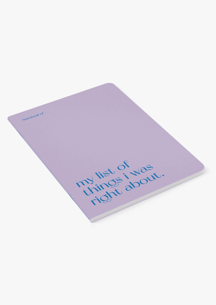 Notizbuch "Right about" | lila/blau | TYPEALIVE - Bild 2