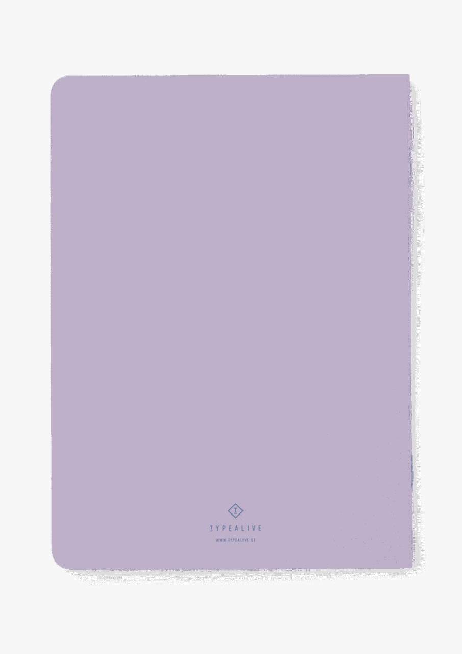 Notizbuch "Right about" | lila/blau | TYPEALIVE - Bild 4
