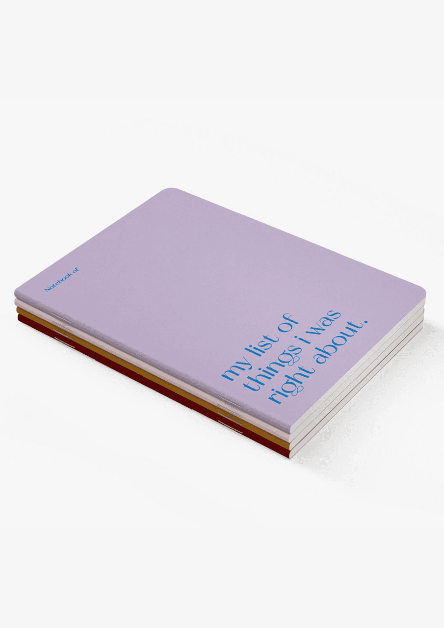 Notizbuch "Right about" | lila/blau | TYPEALIVE - Bild 5