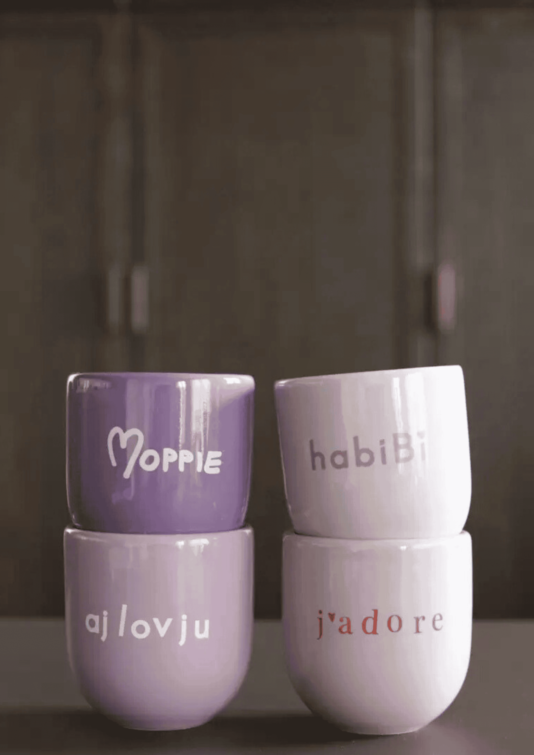 Statement Tasse "Aj lov ju" | lila/weiß | SISI, HOUSE OF STYLE - Bild 3