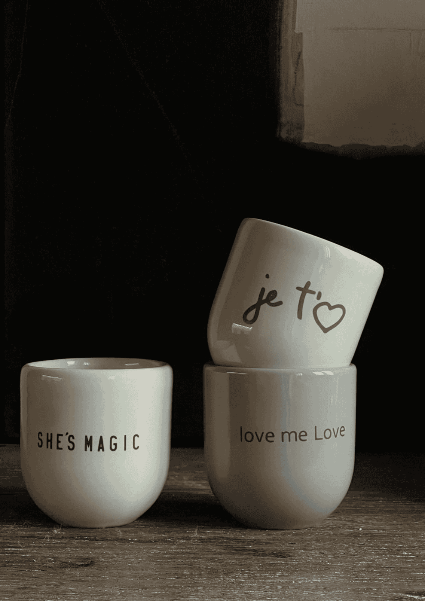 Statement Tasse "Je t'aime" | mint/grün | SISI, HOUSE OF STYLE