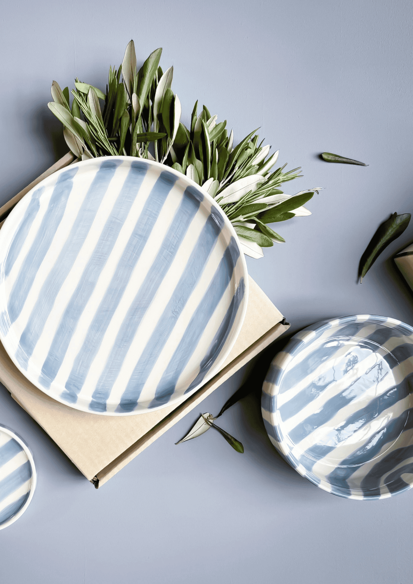 Keramikschale ''Stripes'' | morning azzurro | MAGAZIN MINORI - Bild 3