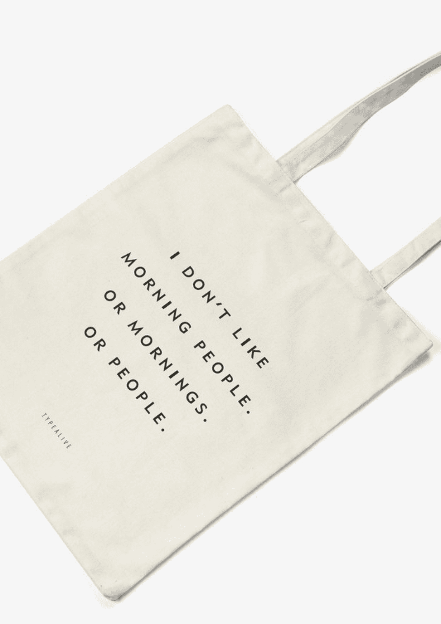 Baumwolltasche "Morning People" | natur | TYPEALIVE - Bild 2