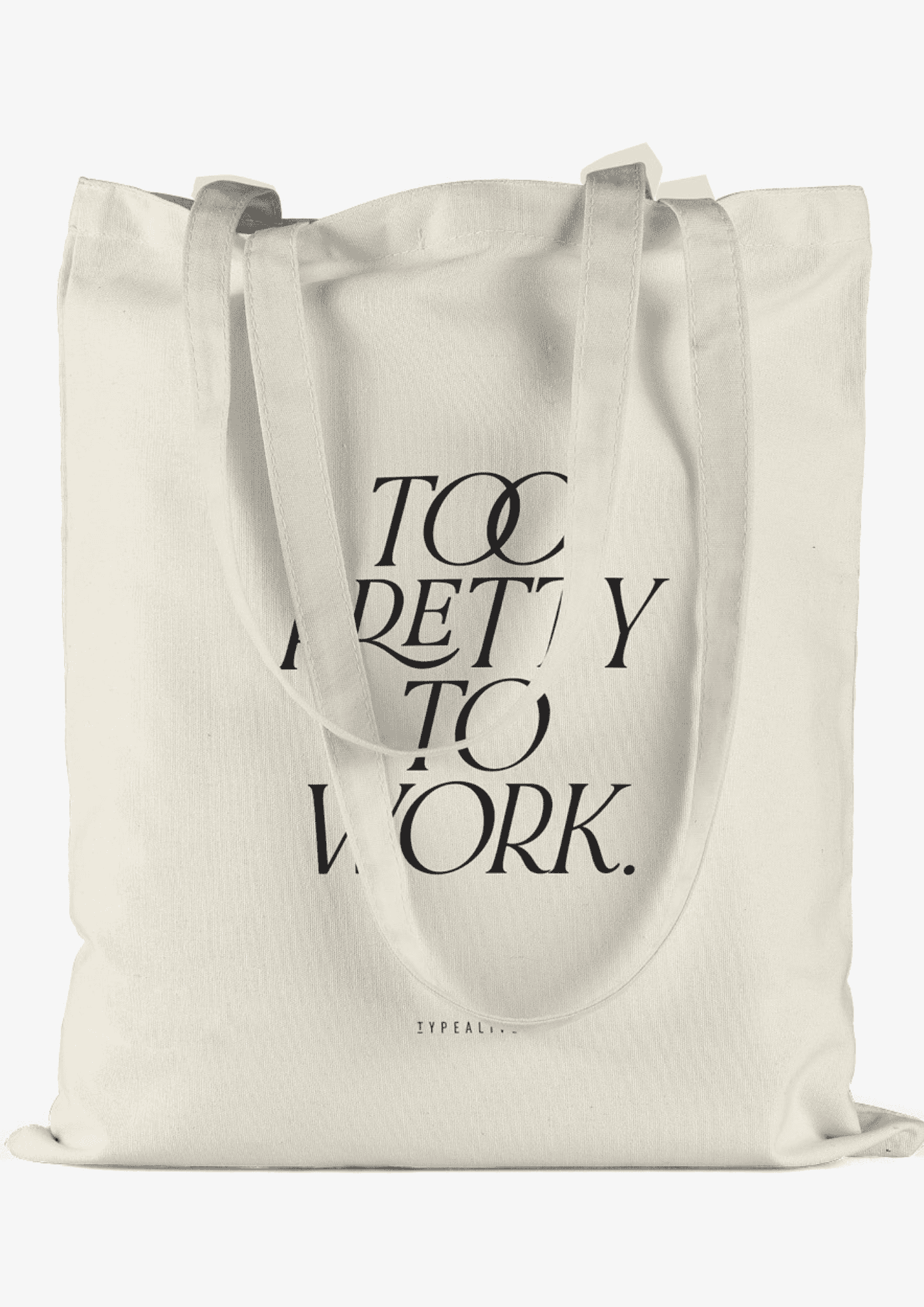Baumwolltasche "Too pretty" | natur | TYPEALIVE - Bild 3