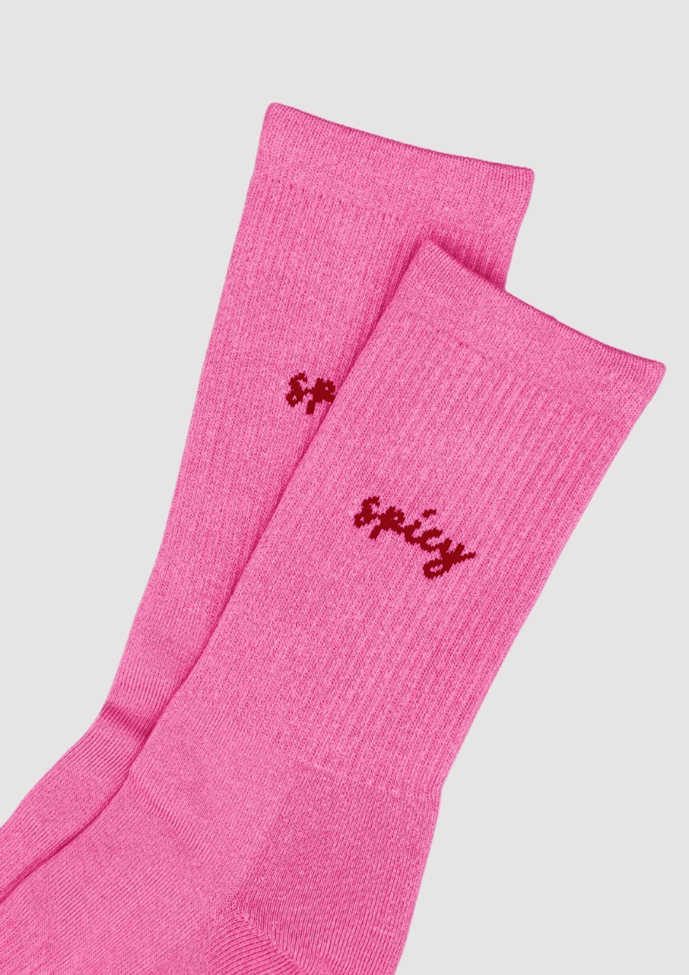 Statement Socken ''Spicy'' | Größe 35-38 | pink/dunkelrot | NO BAD DAYS CLUB - Bild 2