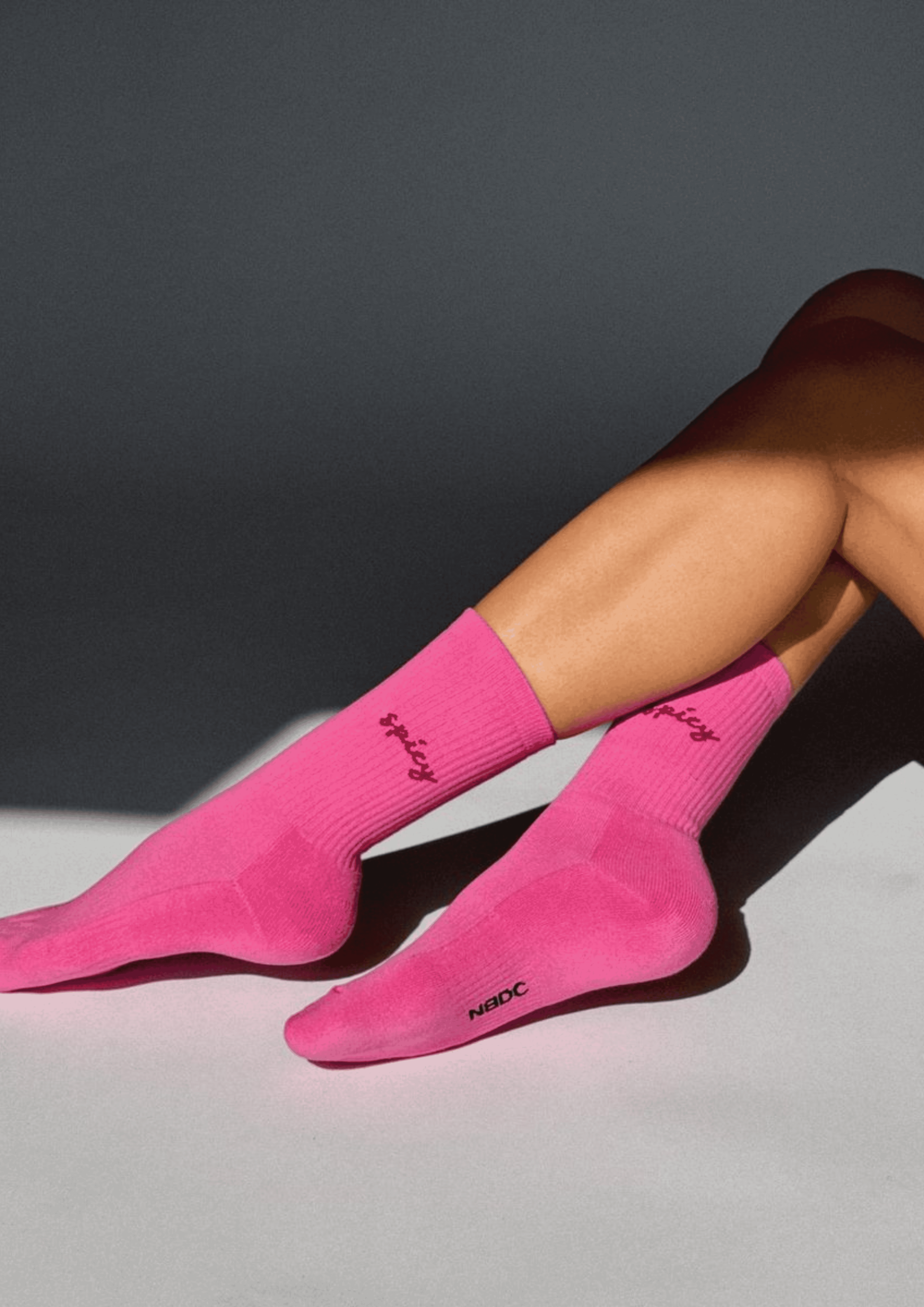 Statement Socken ''Spicy'' | Größe 39-42 | pink/dunkelrot | NO BAD DAYS CLUB - Bild 4