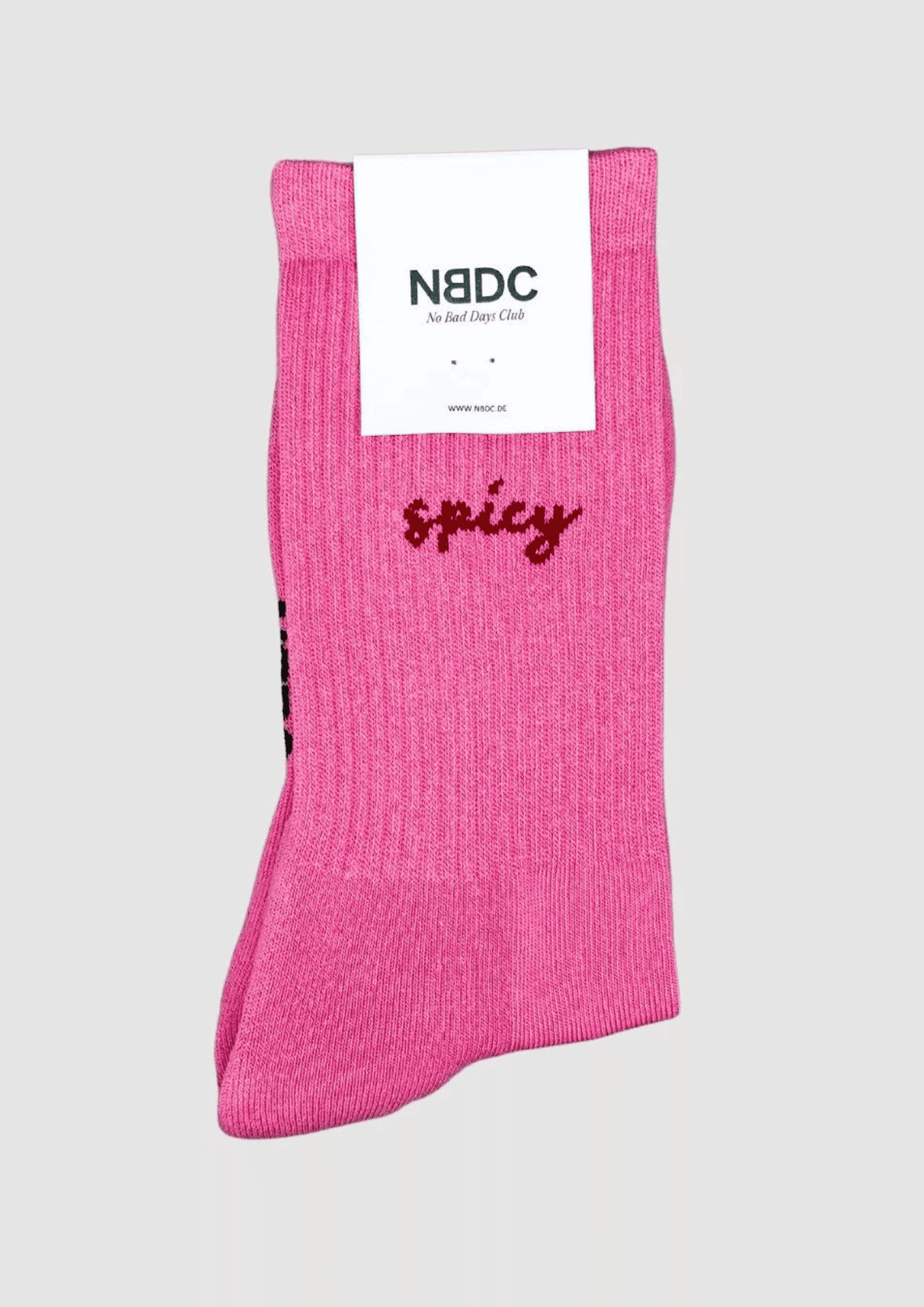 Statement Socken ''Spicy'' | Größe 39-42 | pink/dunkelrot | NO BAD DAYS CLUB - Bild 4