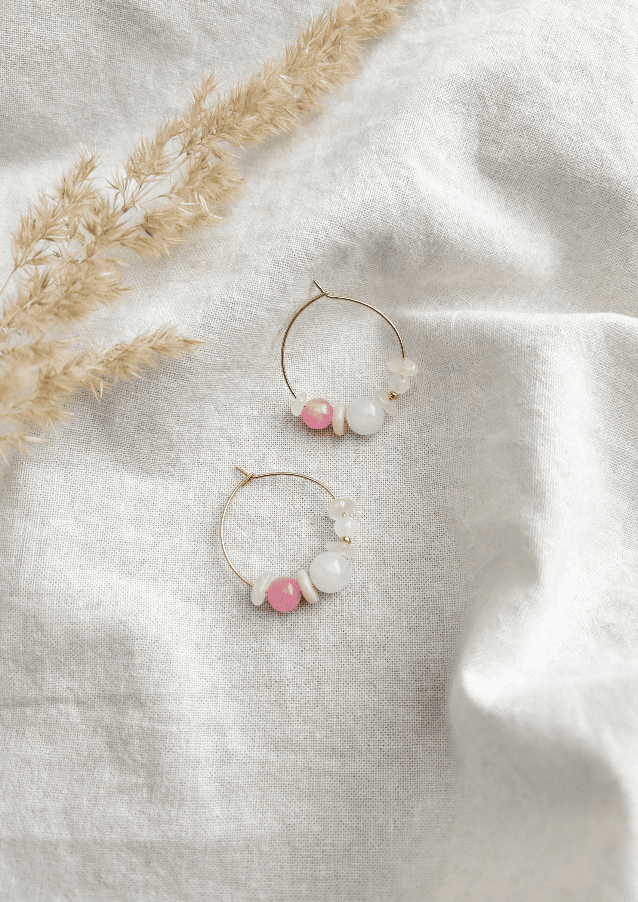 Perlenohrringe ''Léa'' | rosa | Allerliebst